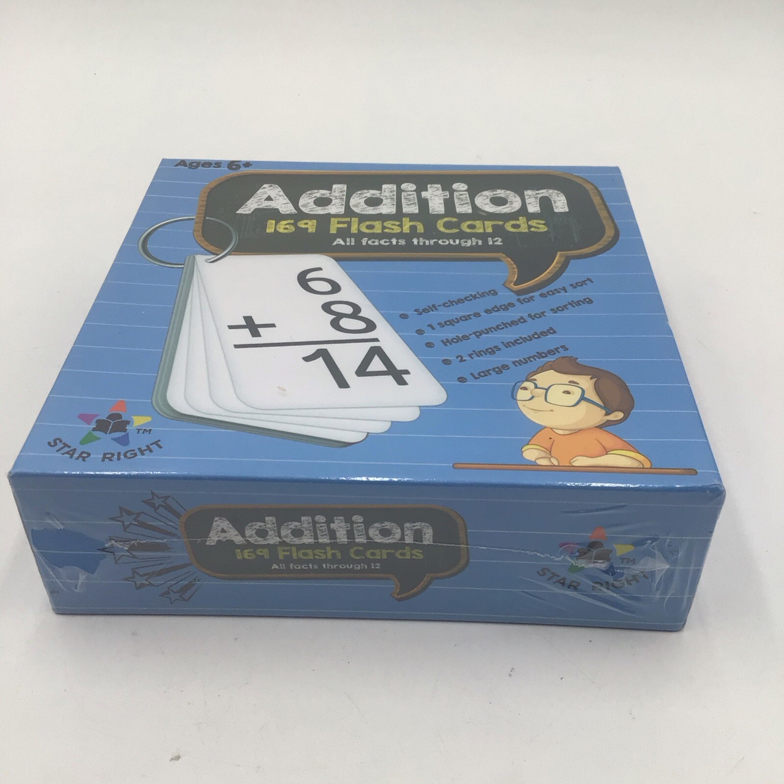 NEW Star Right Education Addition Flash Cards – 169 Sealed Cards for Ages 0-12