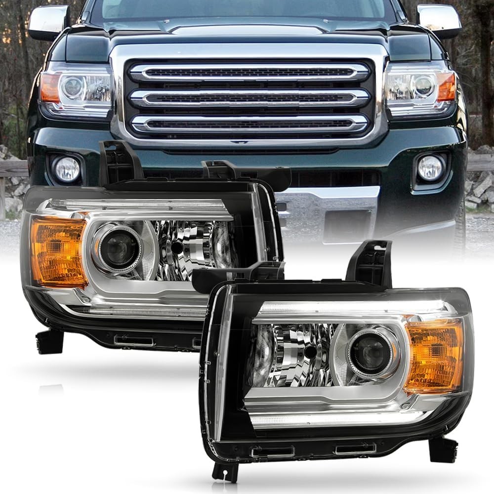 For 2015-2022 GMC Canyon Factory Style LED DRL Projector Headlights Headlamps R