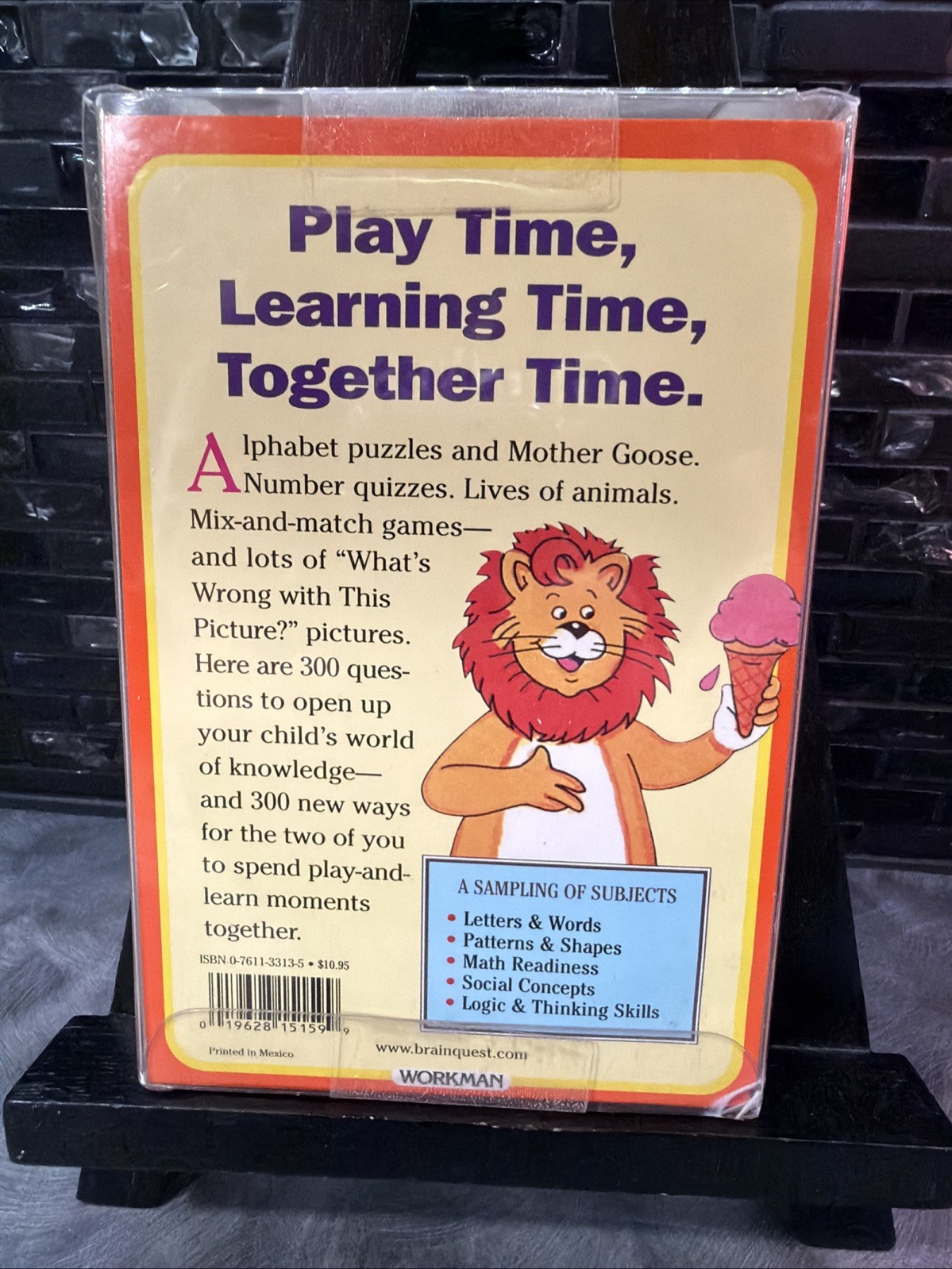 Brain Quest Kindergarten Ages 5-6 300 Q’s Rare, Special Flat Pack, Very HTF!