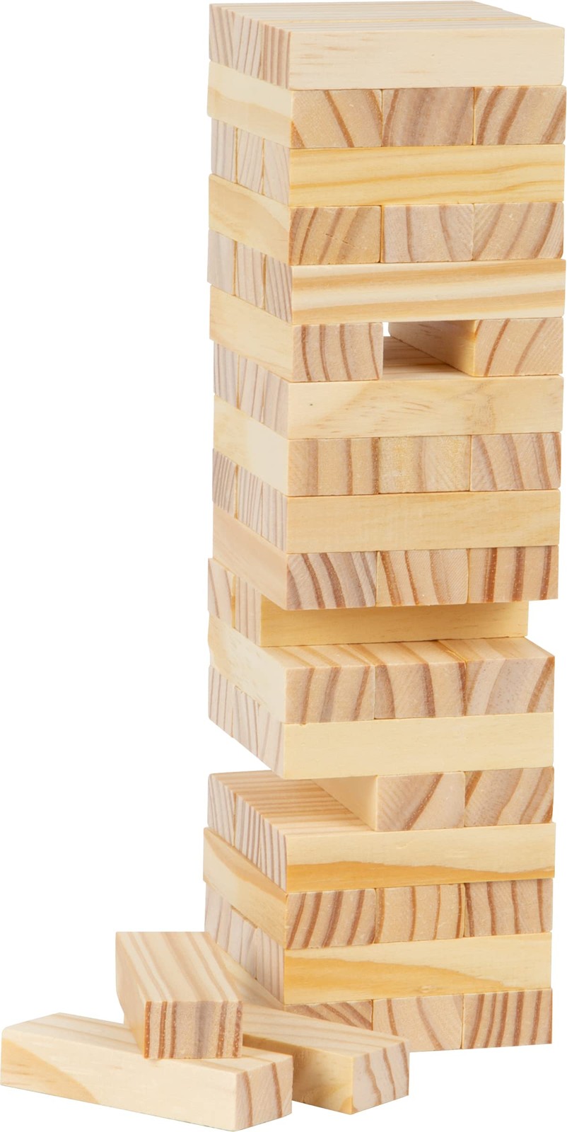 Small Foot 8004 Natural Wooden Wobble Tower – Trains Motor Skills, Skill and Pat