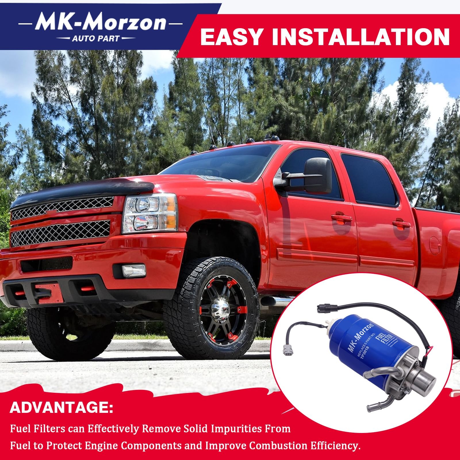 6.6 Duramax Fuel Filter Housing Assembly Compatible with 2004-2012 Chevy…