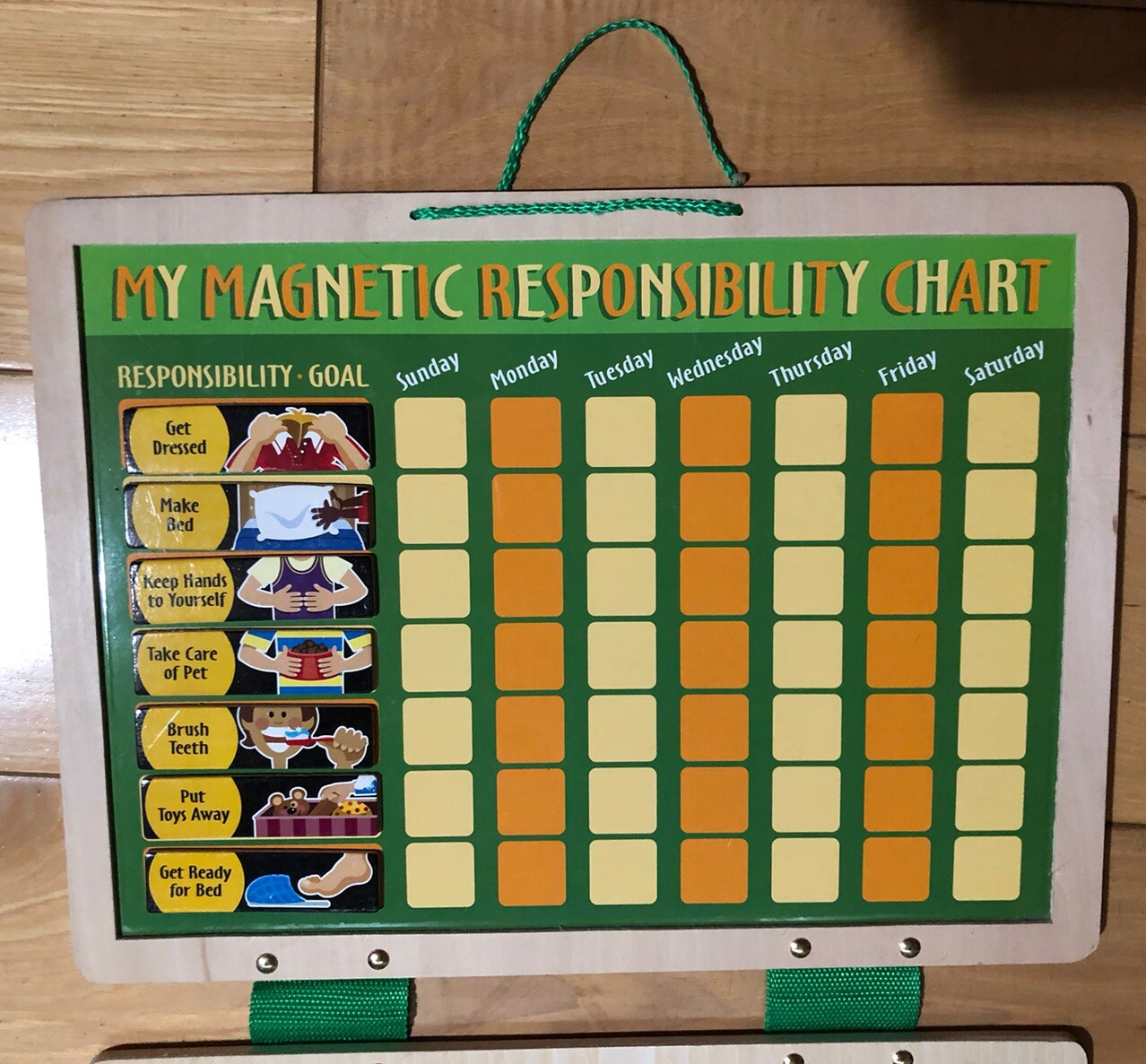 Melissa & Doug My Magnetic Responsibility Chart Child’s Wood Value & Chores