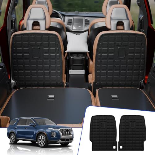 2nd Row Backrest Mats Rongtaod Floor Mats Compatible with 2020-2025 Hyundai