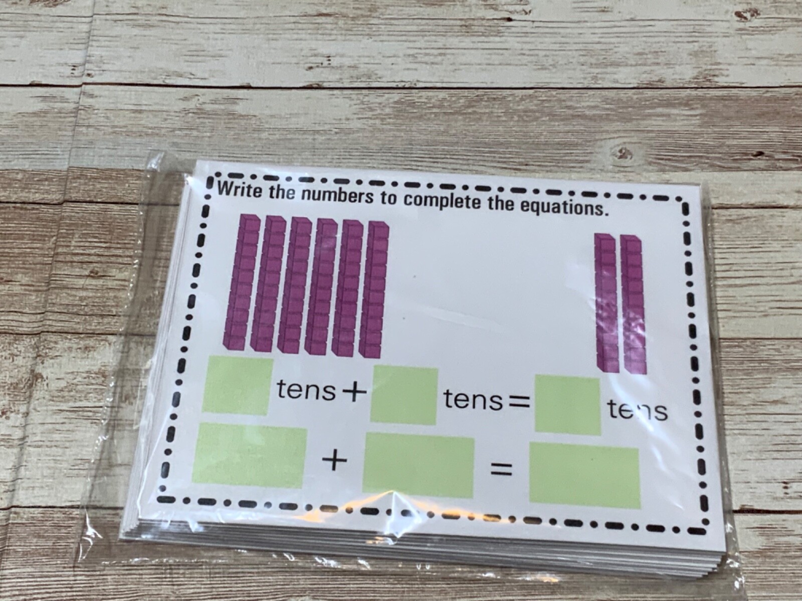 Classroom kit Math Manipulatives For kids – 1st Grade – Dry Erase – Laminated