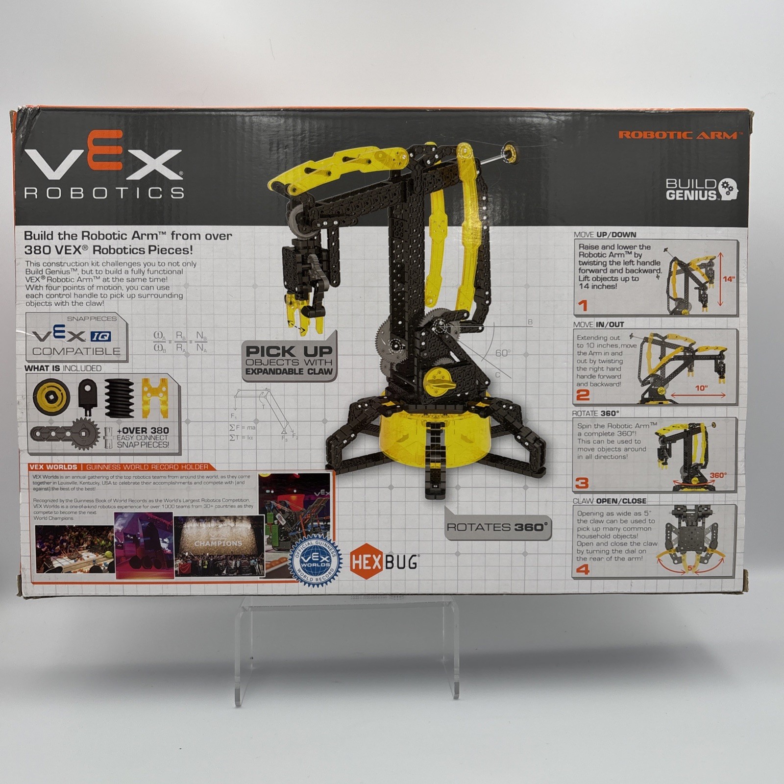 HexBug Vex Robotics Robotic Arm Construction Kit 380+ Pcs Ages 8+ New