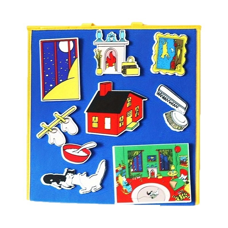 18pcs Goodnight Moon Felt Story Set Flannel Board Reading Game Preschool Toy