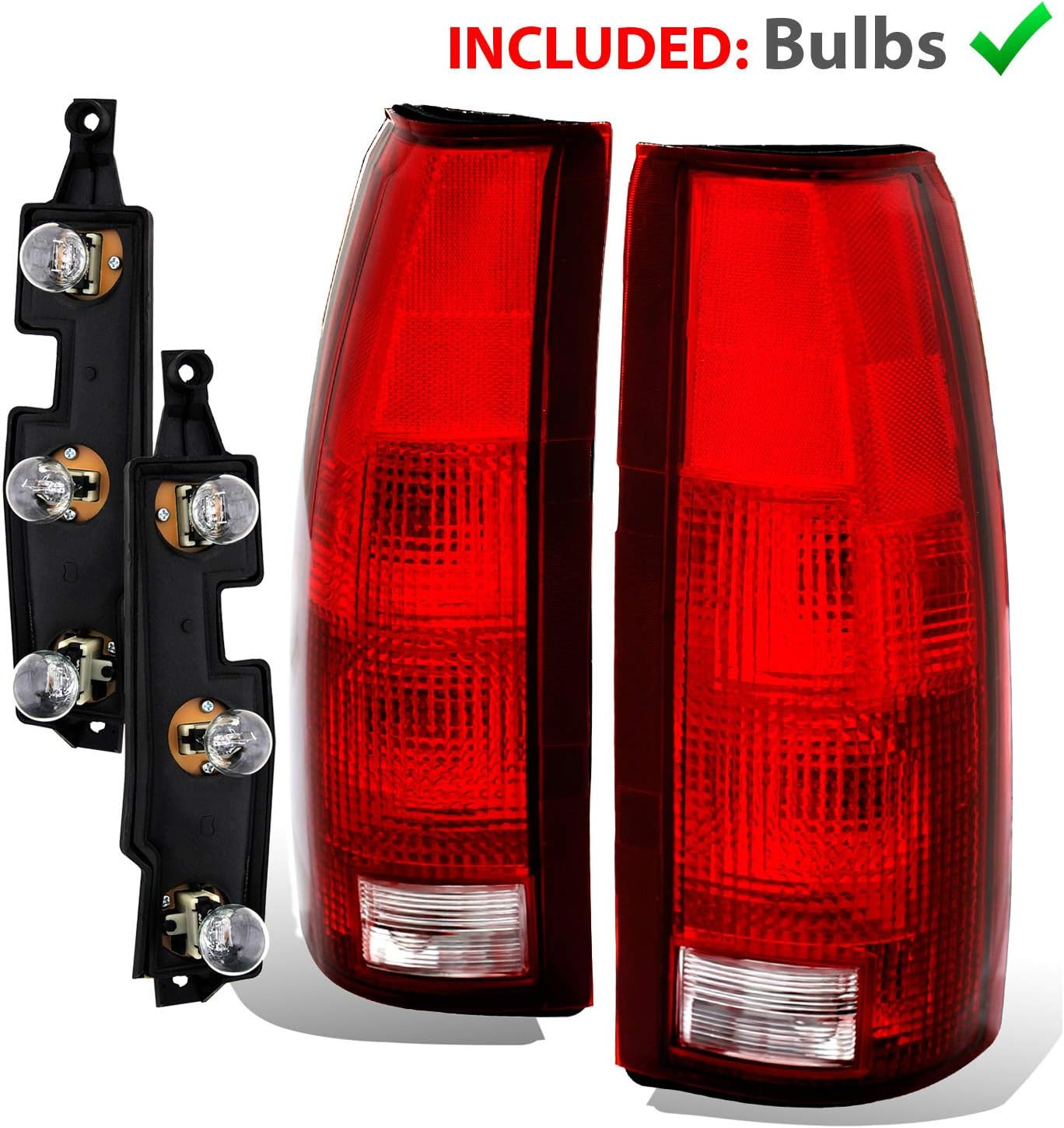 for 1988-2000 Chevy GMC C/K Silverado Sierra Truck Tahoe Suburban OE Red Haloge