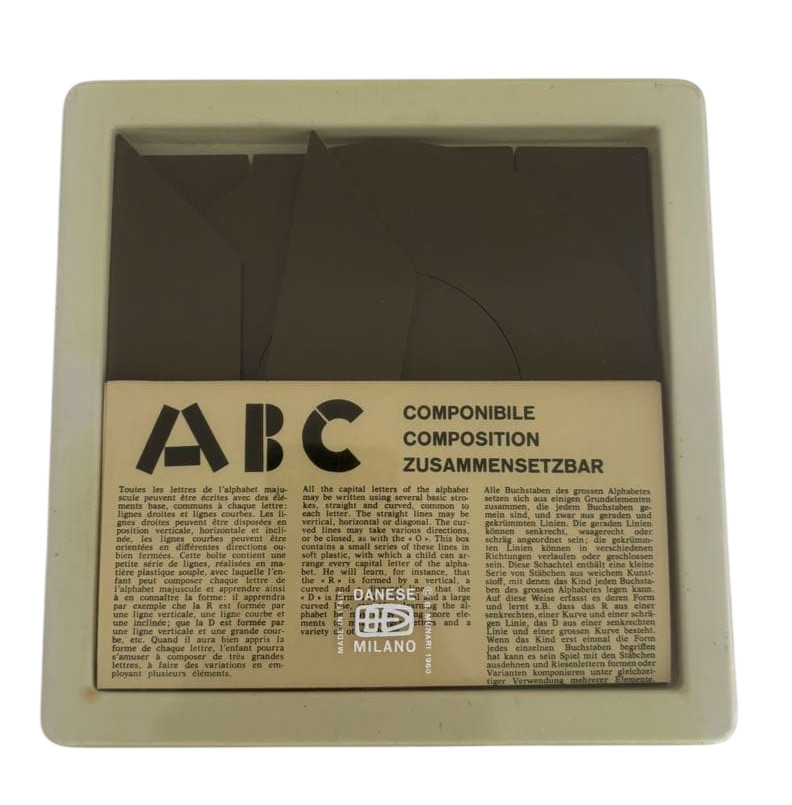 DANESE by Bruno Munari 1960 ” ABC COMPONIBILE ” Educational Toys