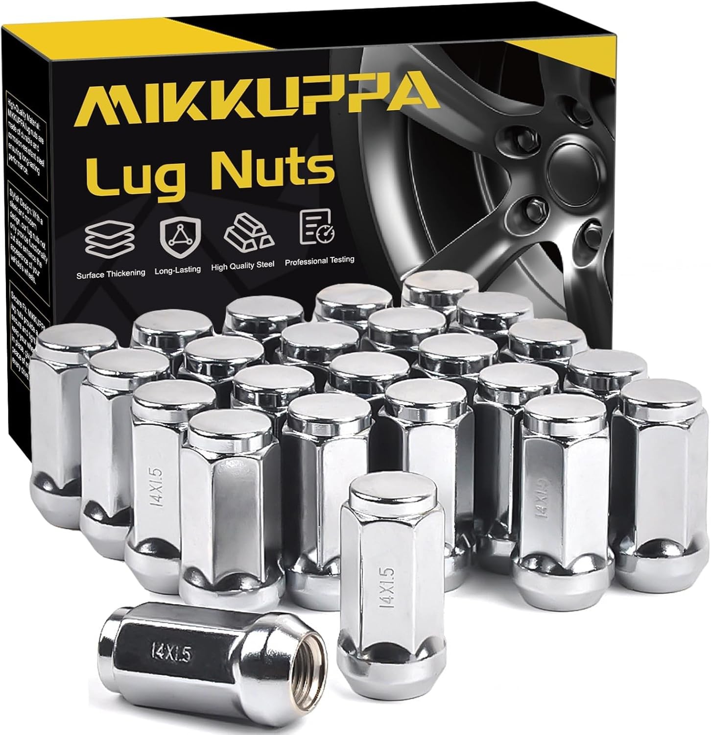 MIKKUPPA M14x1.5 Lug Nuts – Replacement for Chevy Silverado 1500 Traverse Colora
