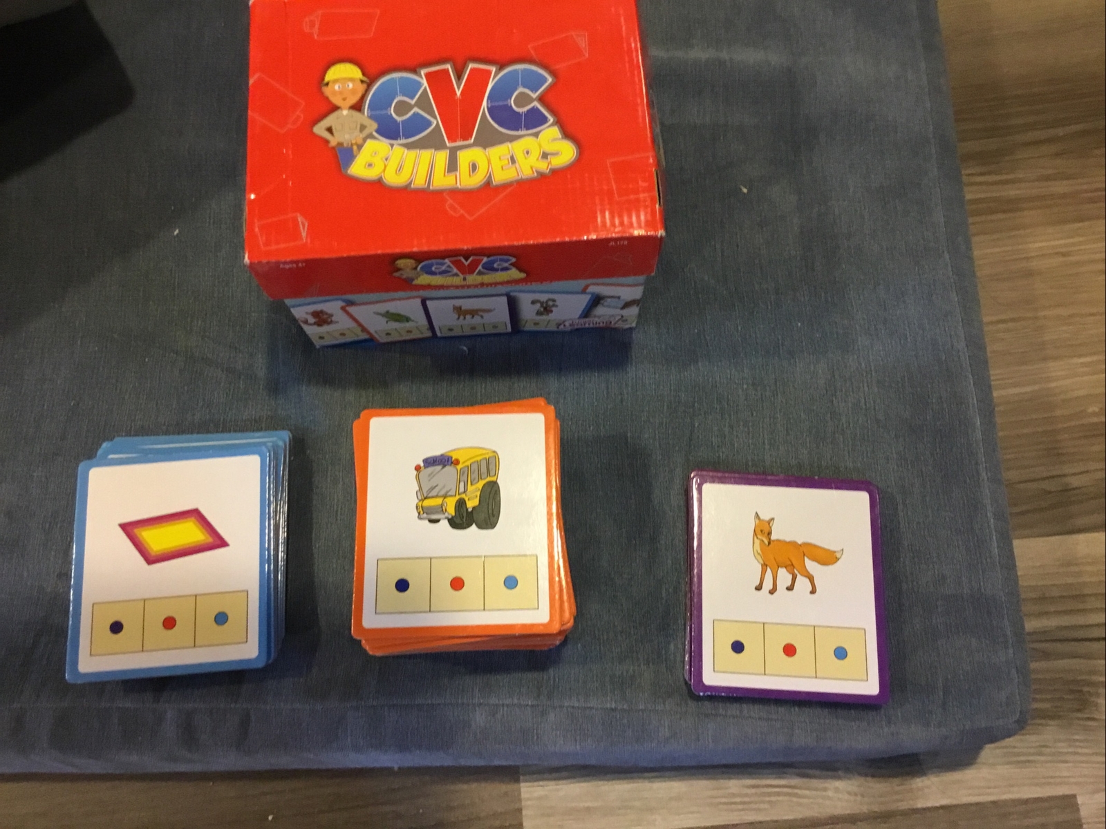 Junior Learning CVC Word Builders Activity Cards 5.2 H x 7.5 L x 5.67 W,…