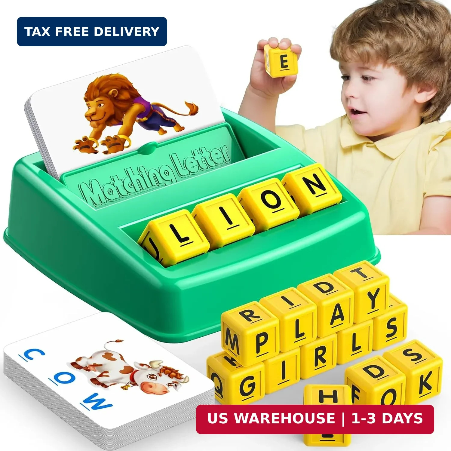 Educational Toys for 3 4 5 Year Old for Toddlers 2-4 Year Matching Letter Games