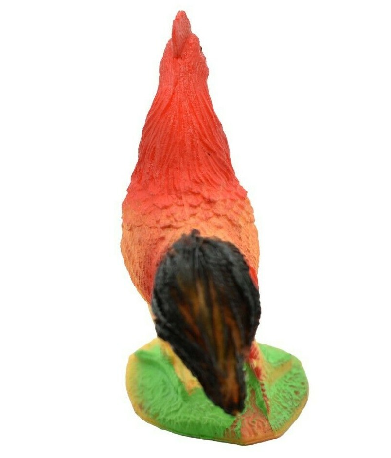 Chicken Rooster Realistic Small Toy Model Plastic Replica Barn Animal 4.5″ FN8