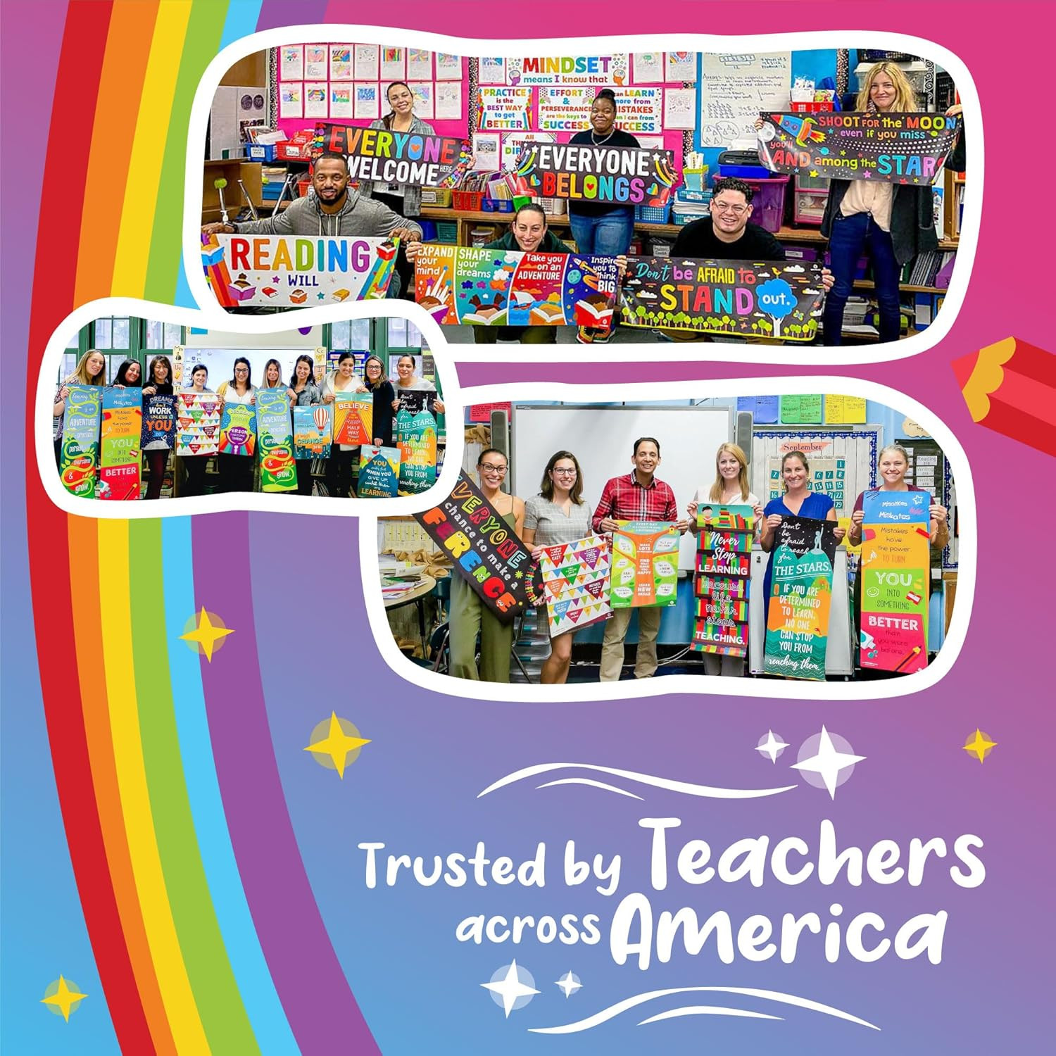 Kindergarten Classroom Posters Educational Wall Art For Kids Learning Decor