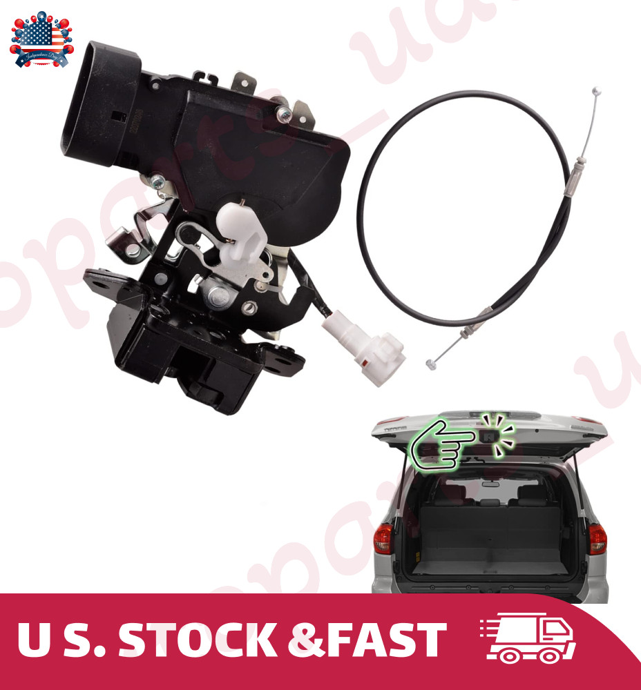 Rear Trunk Latch Tailgate Lock Actuator Compatible for Toyota Sequoia 2001-20…
