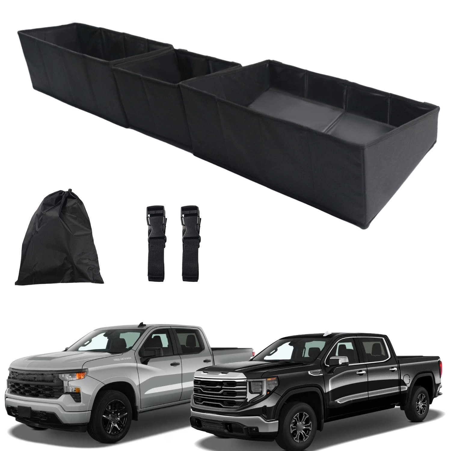 Truck Under Seat Storage Organizer Foldable Replacement for 2019-2025 Chevy S…