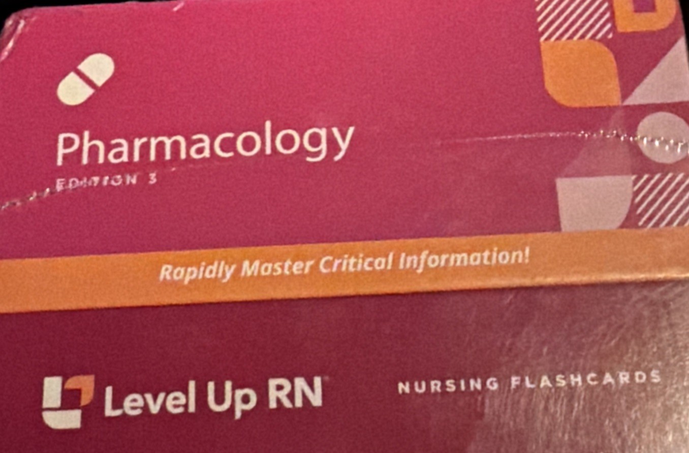 Pharmacology Flash Cards Nursing School Essentials for Students 2026 NCLEX ATI