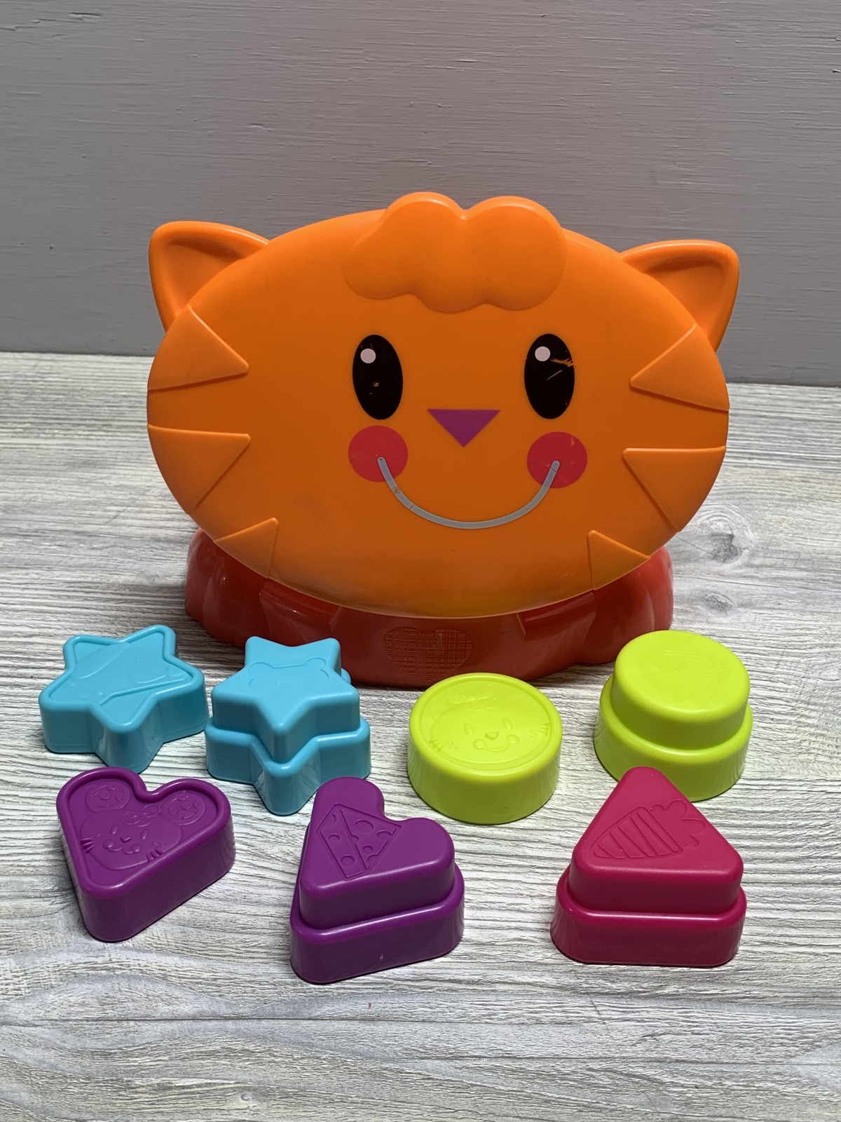 Playskool Cat Shape Sorter Toy Complete Set Educational Toddler Sensory Activity