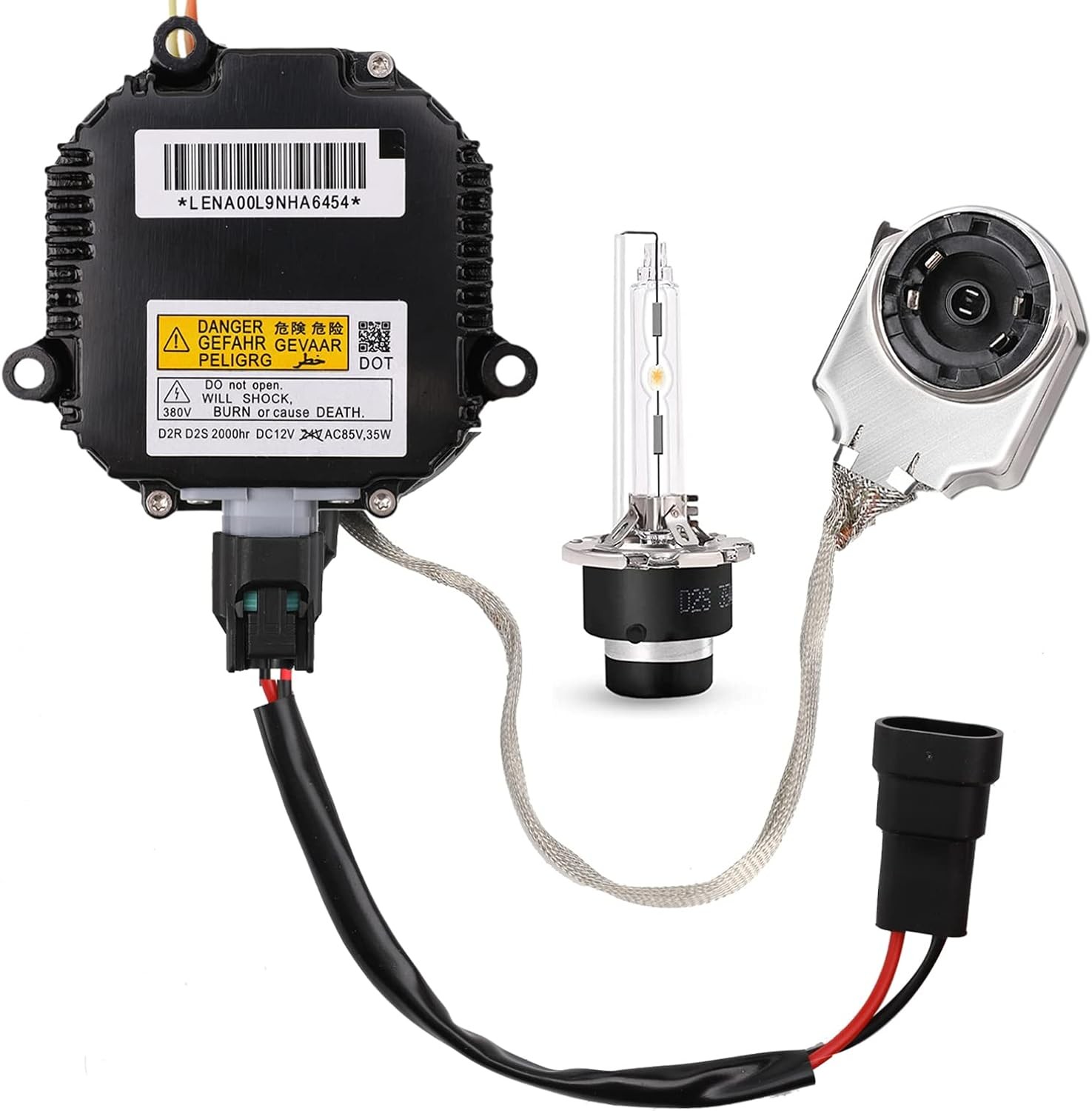 Xenon HID Headlight Ballast Control Unit with Igniter & D2S Bulb – Compatible