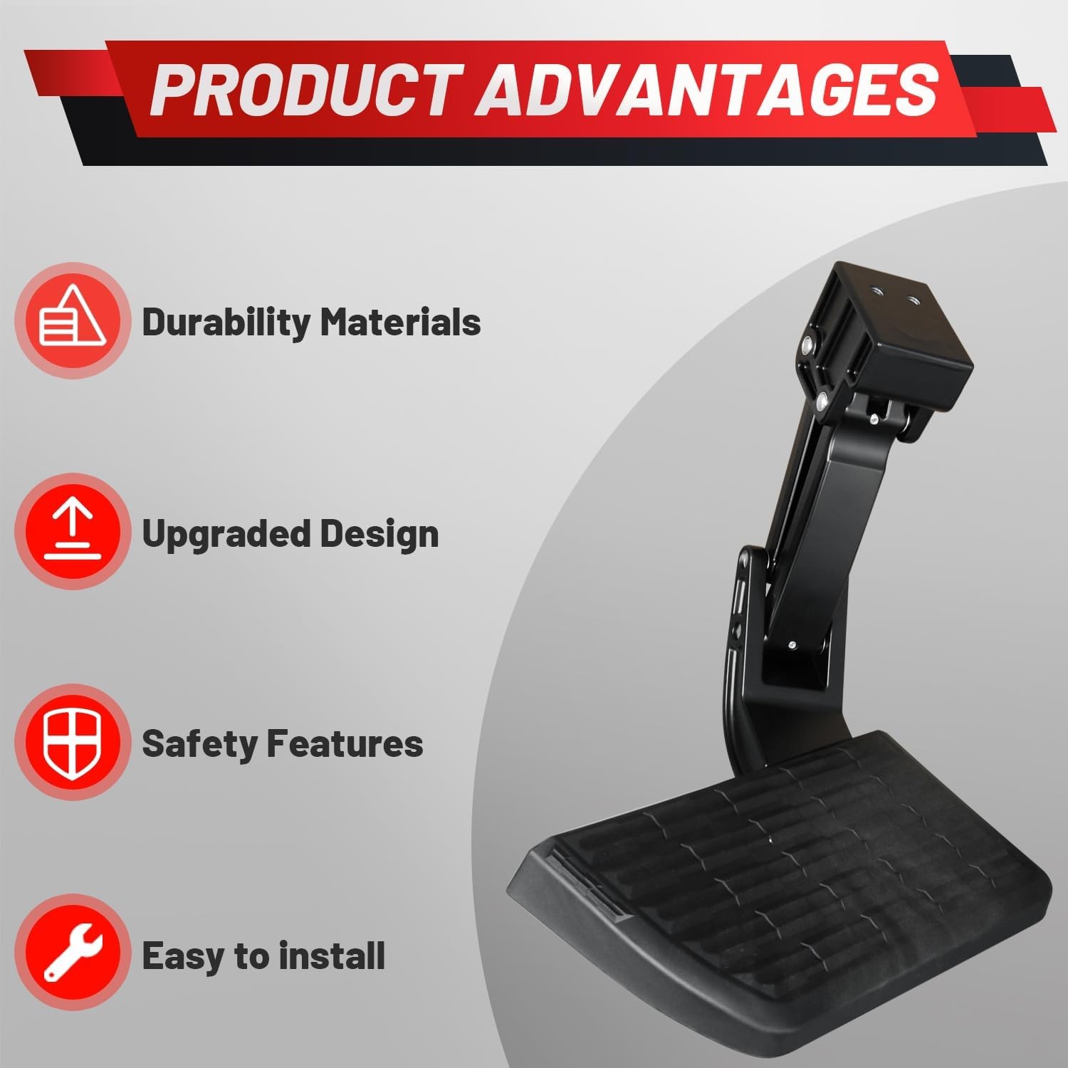 Rear Bed Step for Ford F150 2021-2023 Retractable Bumper Step