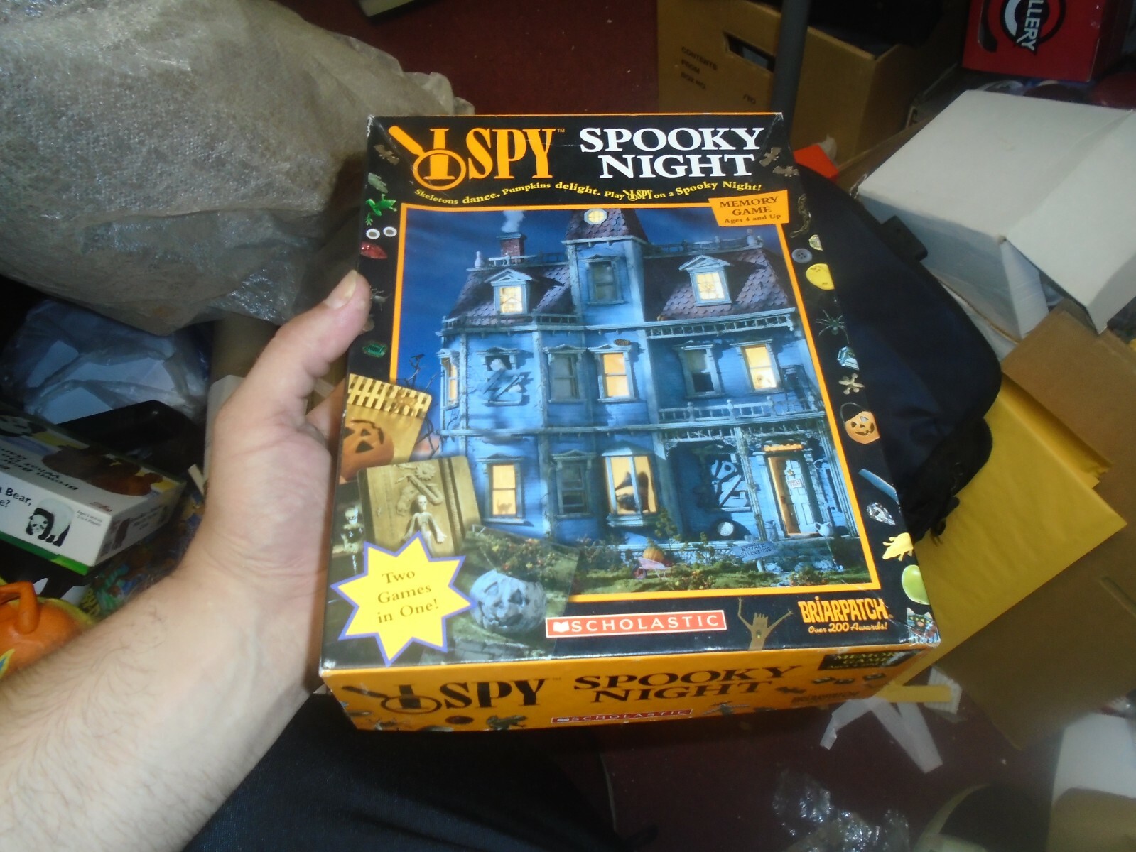 Scholastic i Spy Spooky Night 2 in 1 Memory Card Game Halloween Briarpatch 4+