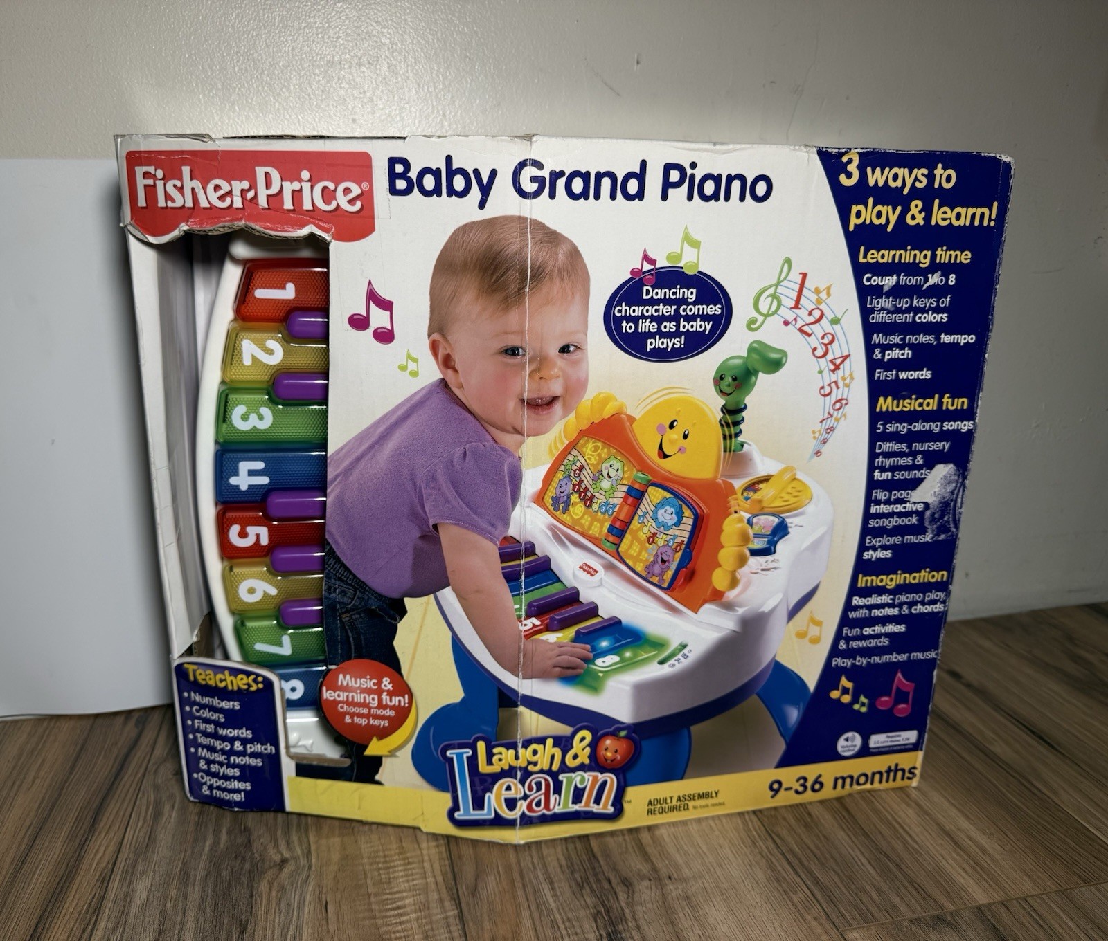 Brand New In Box Fisher Price Grand Piano Baby Toddler Interactive Learning 2006