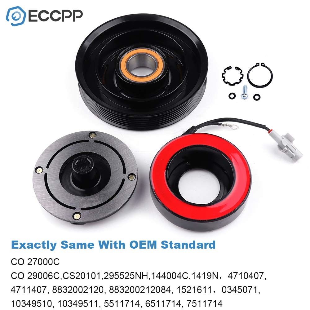ECCPP AC Compressor Clutch for 2003-2008 Toyota Matrix Corolla 1.8L AC