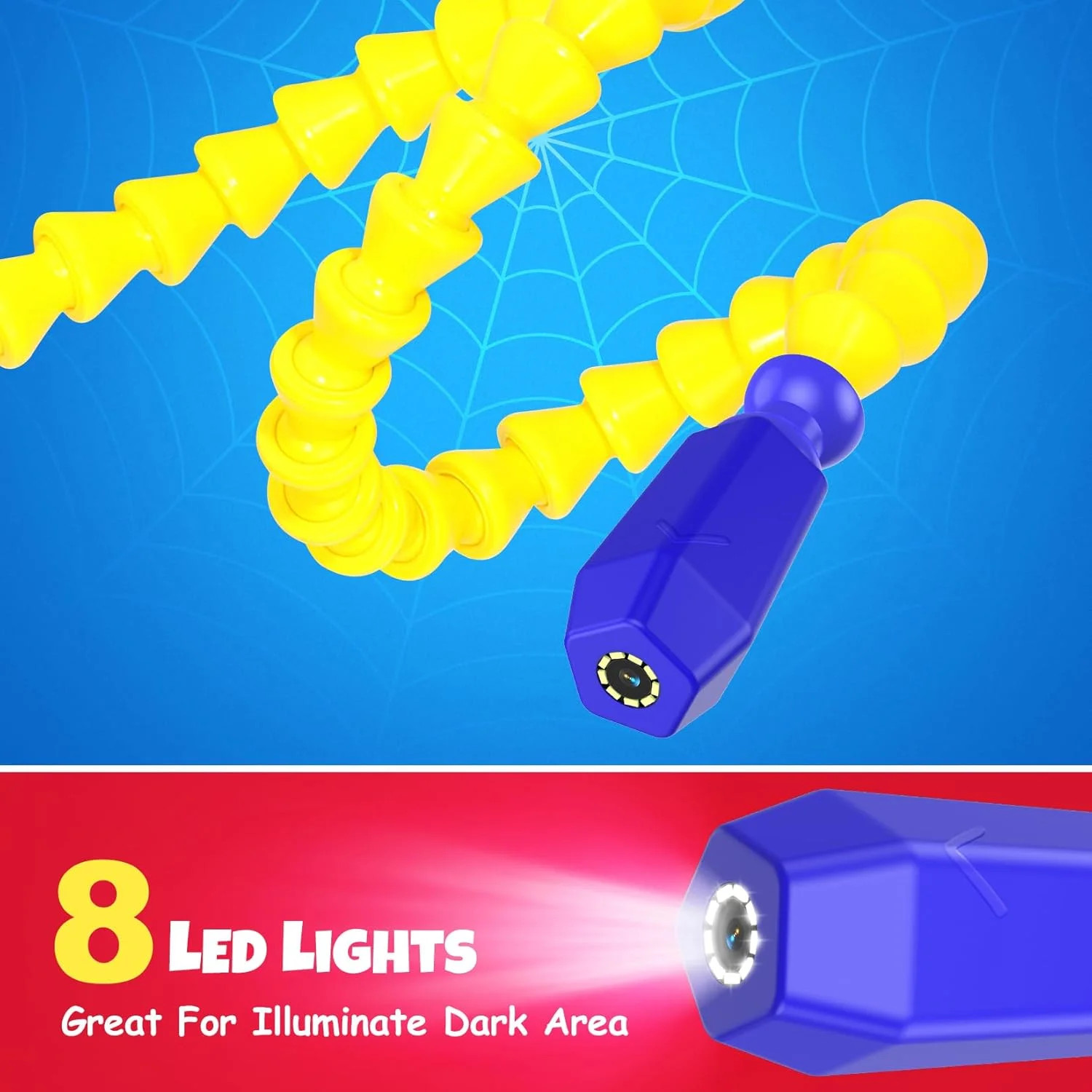 Borescope Snake Camera with Light for Kids, Educational STEM Toys for Boys & Gir