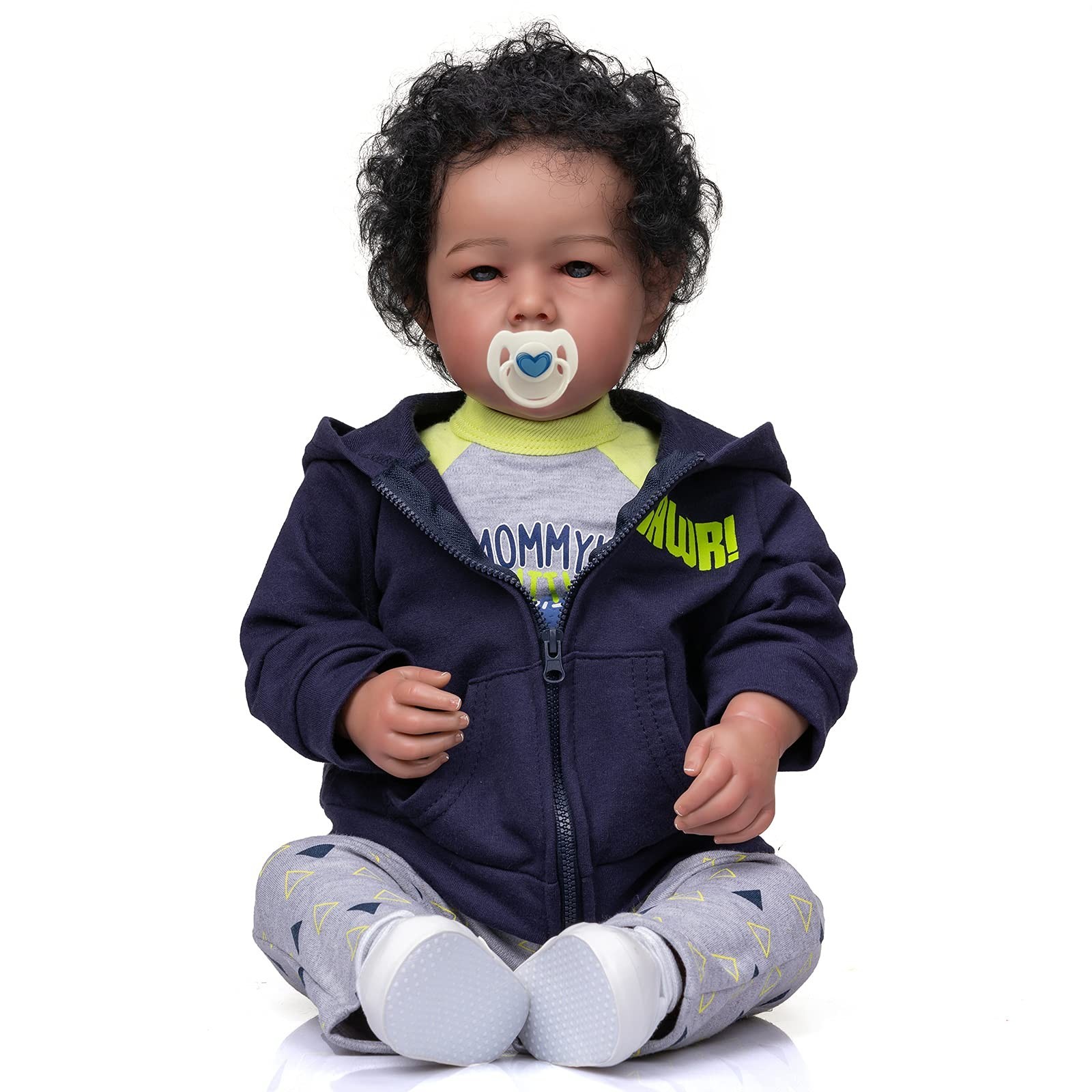 iCradle Reborn Baby Dolls Boy Black Biracial African American Realistic Newbo…