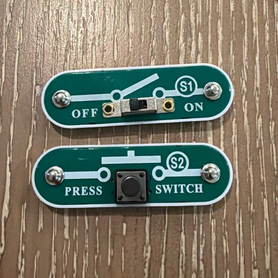 ELENCO SNAP CIRCUITS S1 Slide Switch & S2 Push Button Switch Replacement Parts