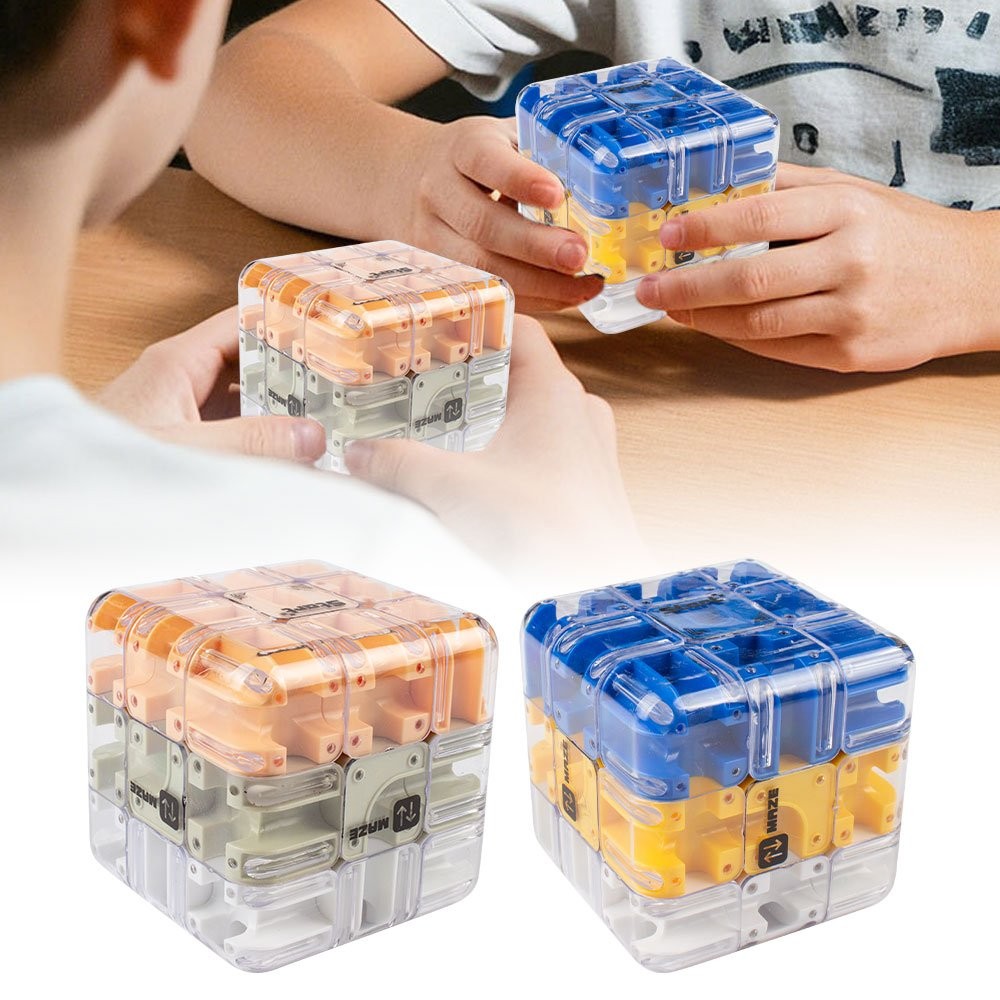 Large 3D Labyrinth Puzzle Maze Cube-Engaging Brain Teaser Toy,Improve Spatial JQ