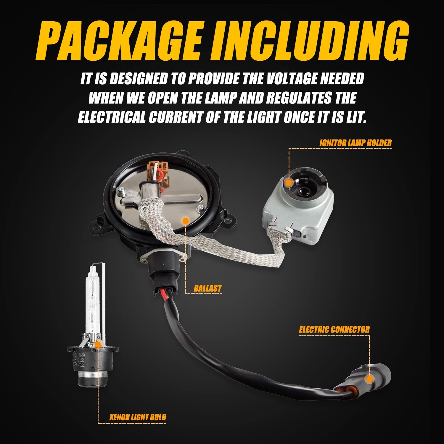 RANSOTO Xenon HID Headlight Ballast Compatible with Nissan 350z 370z Altima Mura
