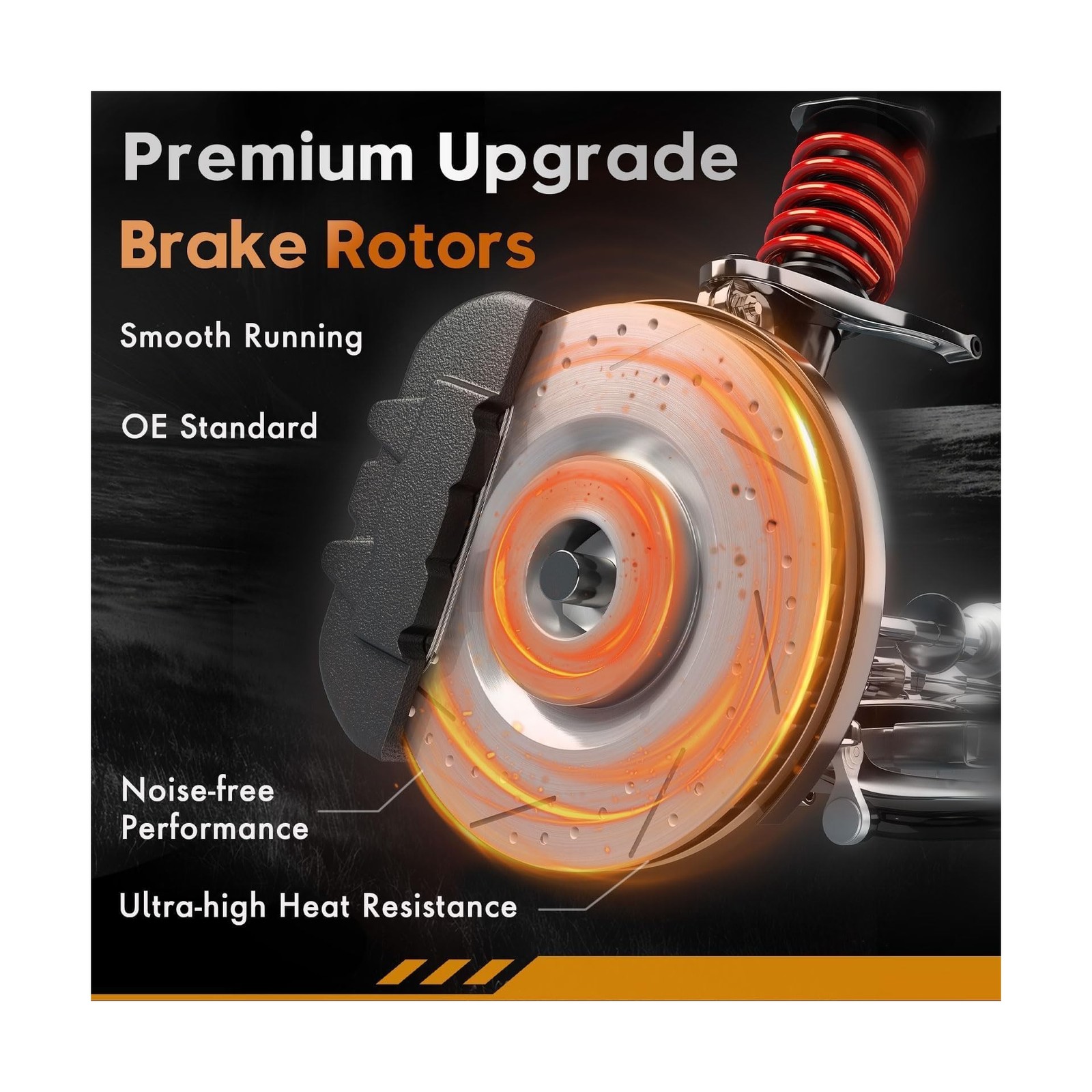 Betthand Front Brake Kits for 2007-2017 Patriot Compass , 2008-2014 Dodge…