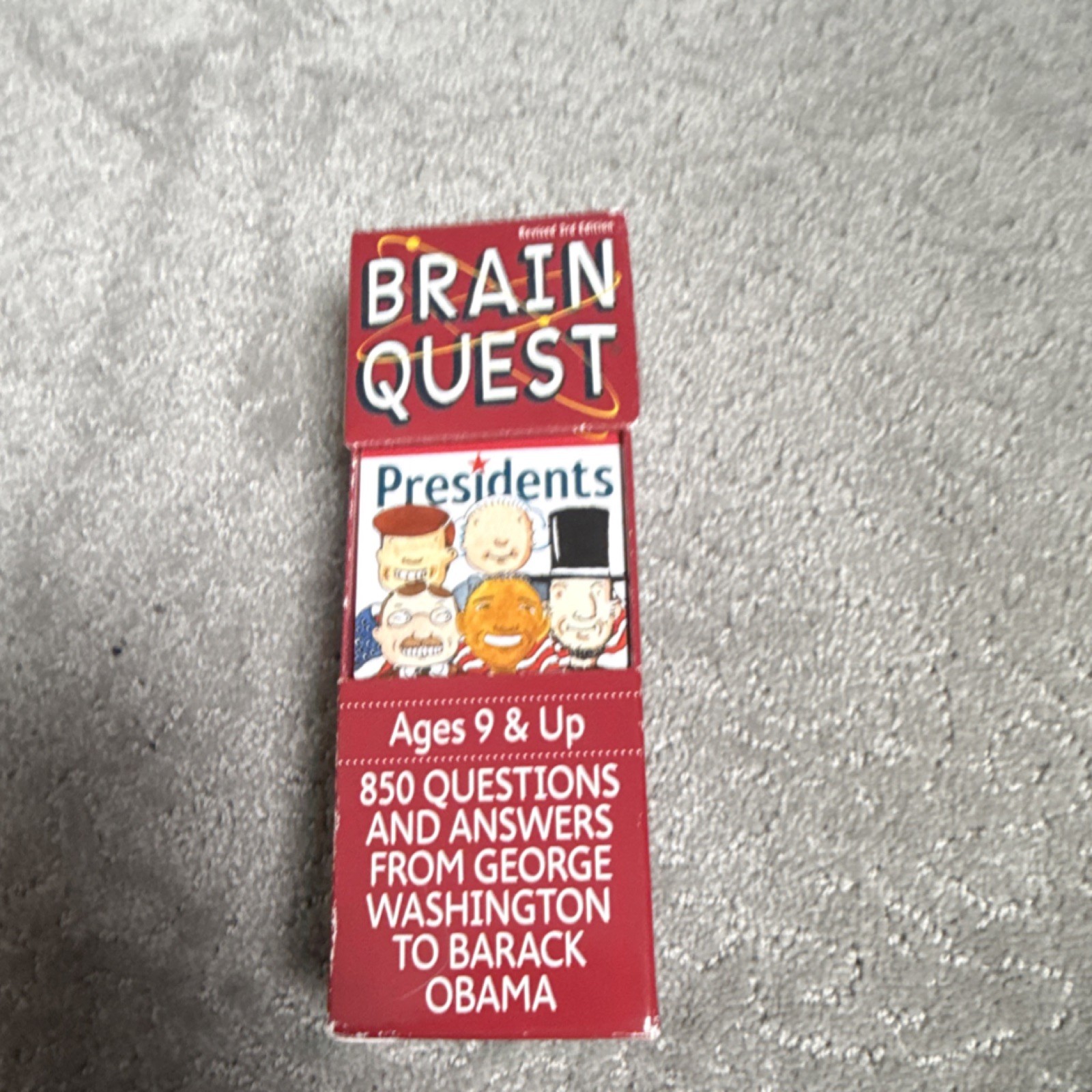 Brain Quest Presidents Deck 2 Educational Card Game Ages 9 & Up 850 Questions