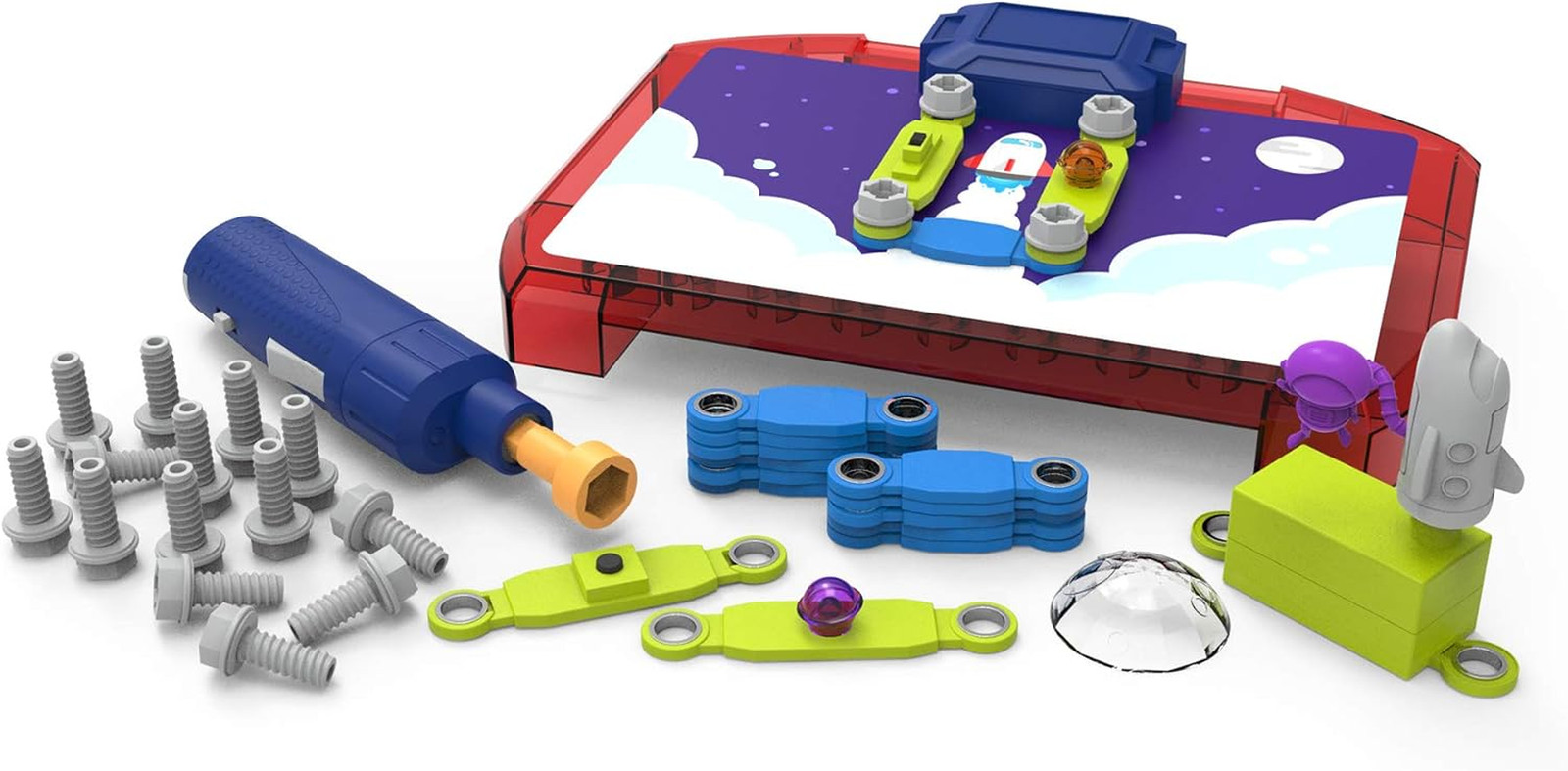 Design & Drill Space Circuits, Beginning Circuit Building Science Kit, STEM Toy,