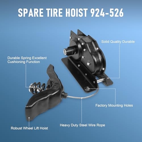 JDMSPEED Spare Tire Hoist Winch Carrier 924-526 Replacement for Ford F150