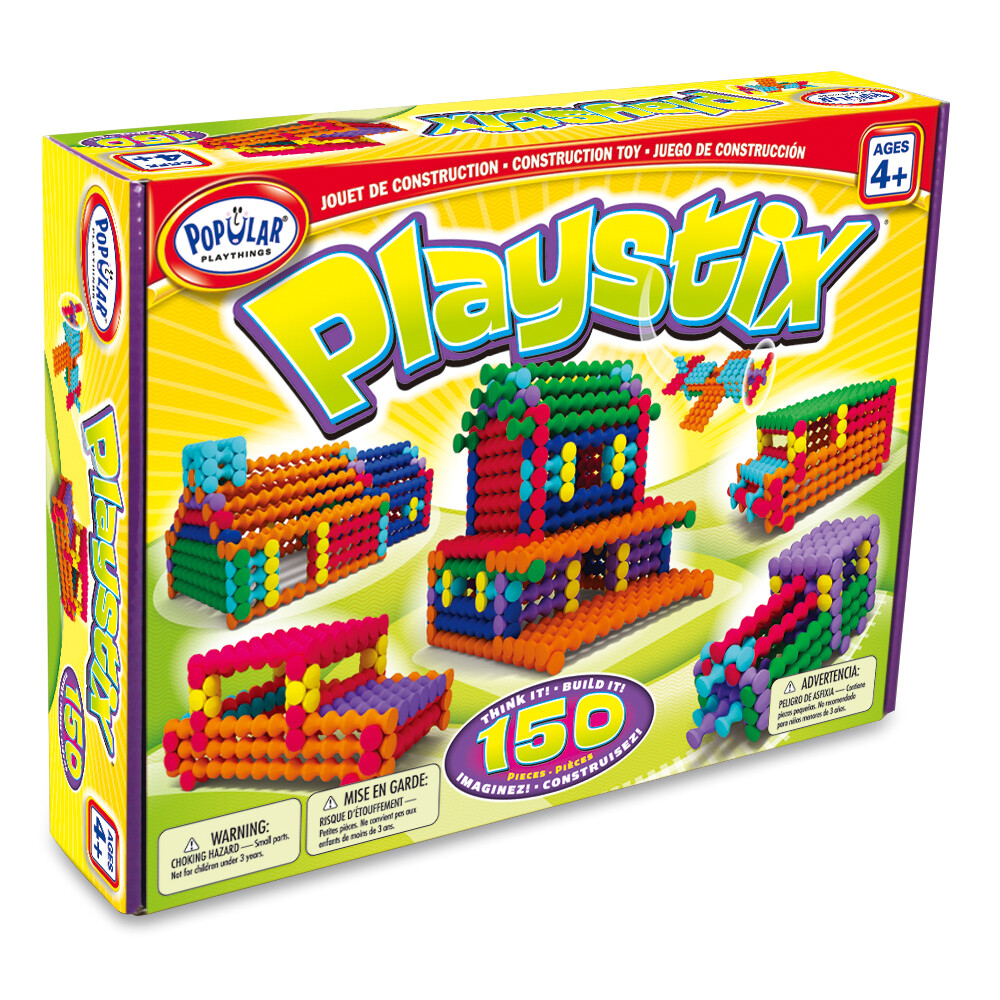 New – Popular Playthings Playstix 150 Piece Set – Ages 4+ | 1+ players