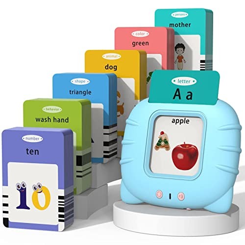 Talking Flash Cards for Toddlers 1 2 3 4 5, 510-blue (New Abc+123+ 3 Songs)
