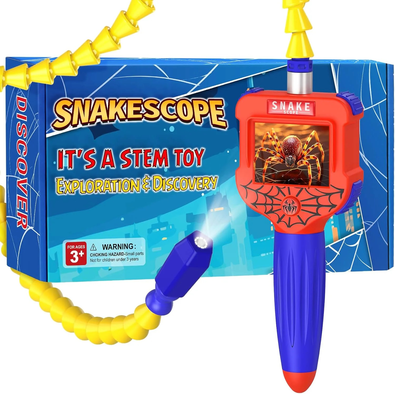 Borescope Snake Camera with Light for Kids, Educational STEM Toys for Boys & Gir