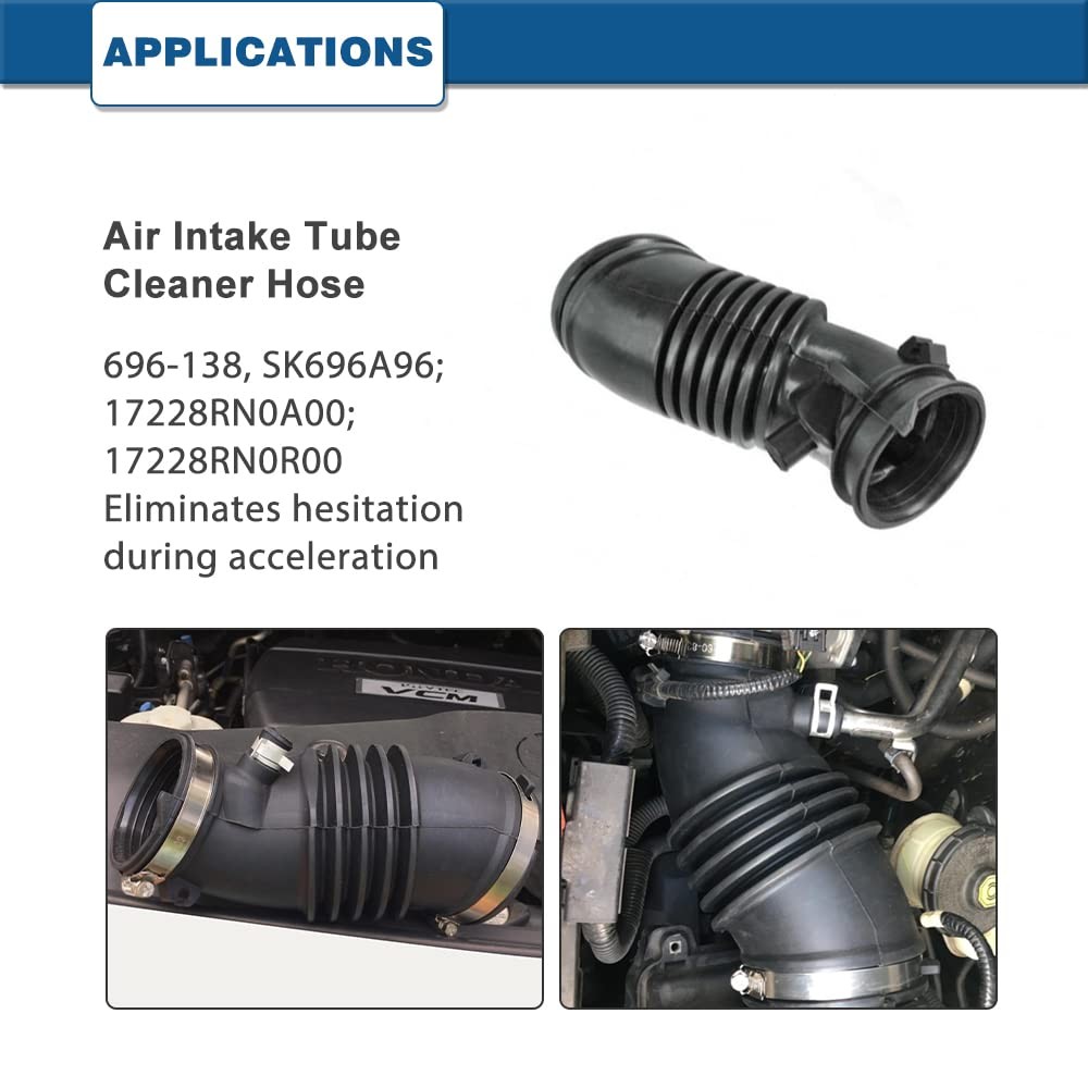 Air Intake Hose Compatible with 2009 2010 2011 2012 2013 2014 2015 Hon-da Pilot