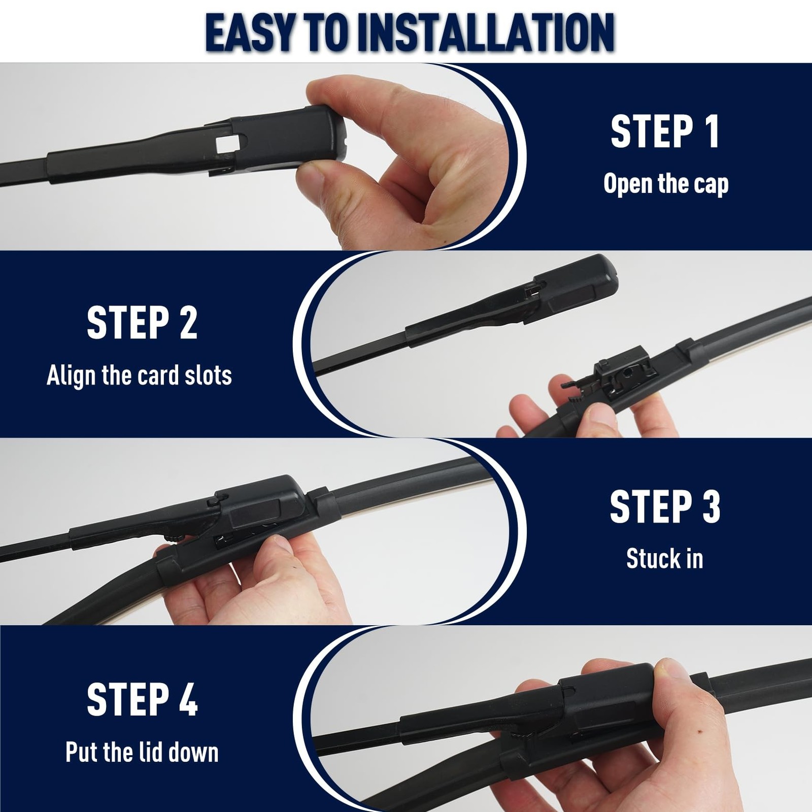 2 Pcs Front Windshield Wiper Blades, A Pair of Front Window Wiper Blade Set f…