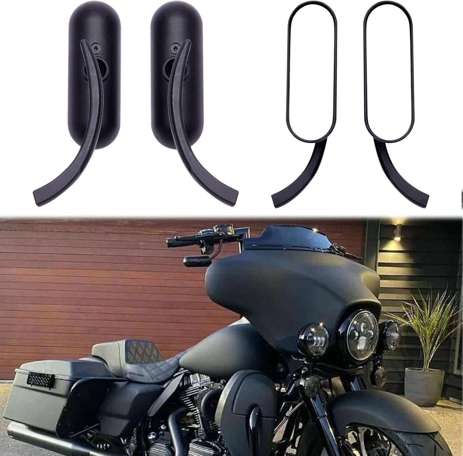 Harley Davidson Sportster Mirror Pair 8mm 10mm
