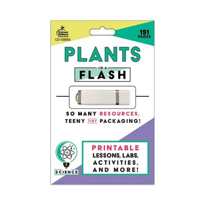 Carson-Dellosa 109565 In A Flash Usb, Plants, Ages 5-8, 191 Pages