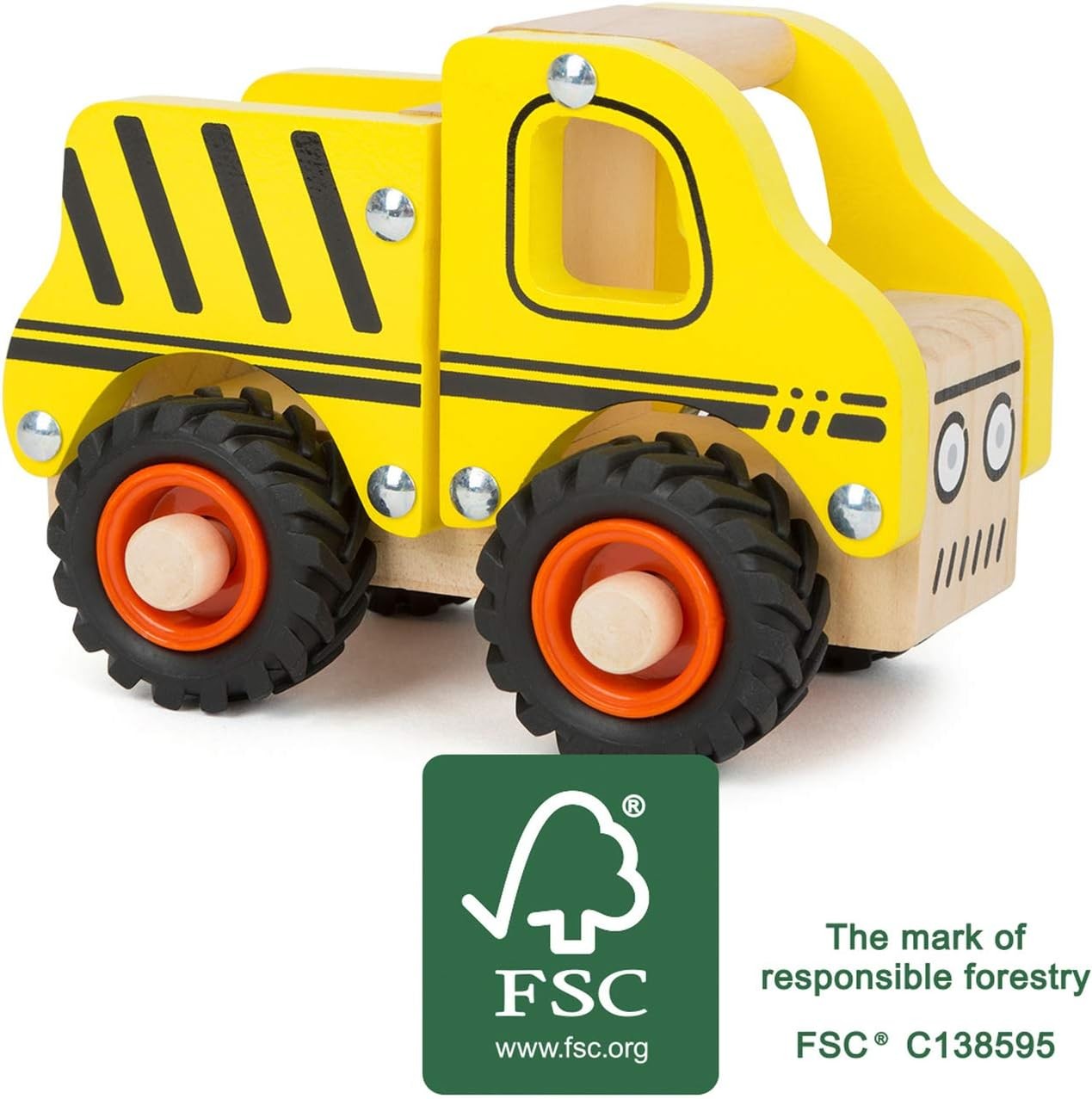 Small Foot 11096 Construction site Vehicle Made of Wood for Children 18 Months a