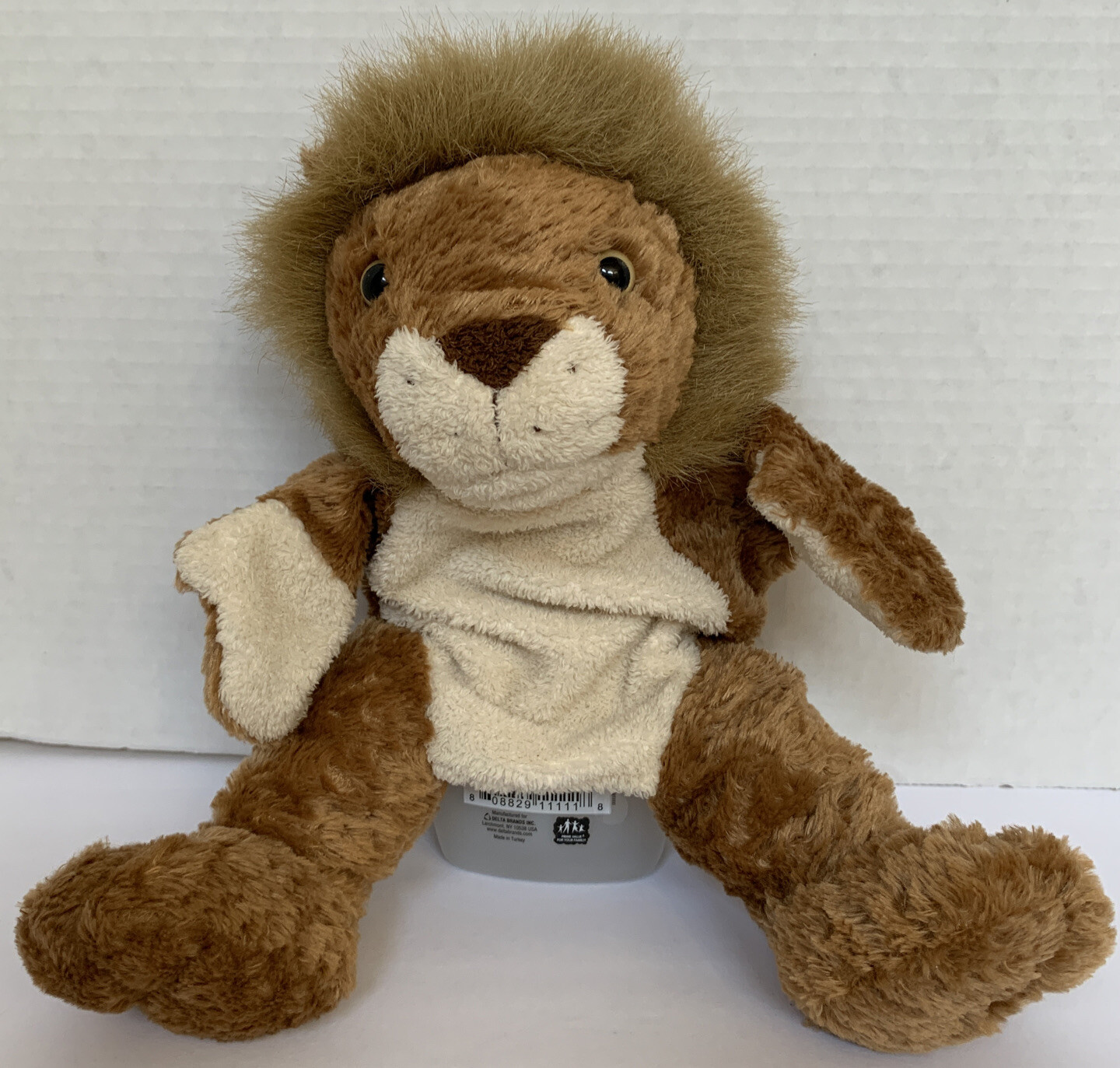 Lion Full Body puppet plush stuffed animal Zoo Wild Safari Mane Pretend Play 12”