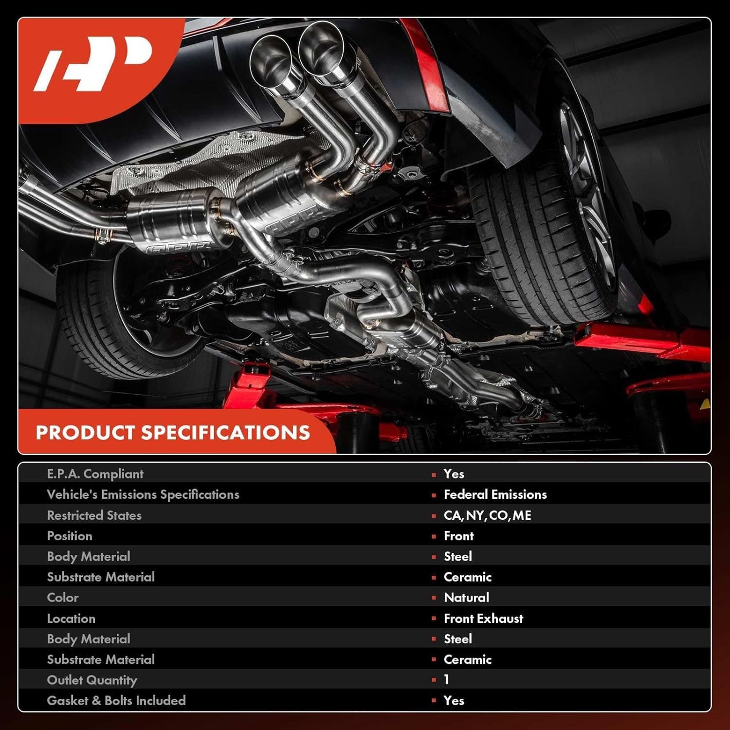 Front Exhaust Manifold Catalytic Converter For Nissan Altima 07-13 14002-JA01E