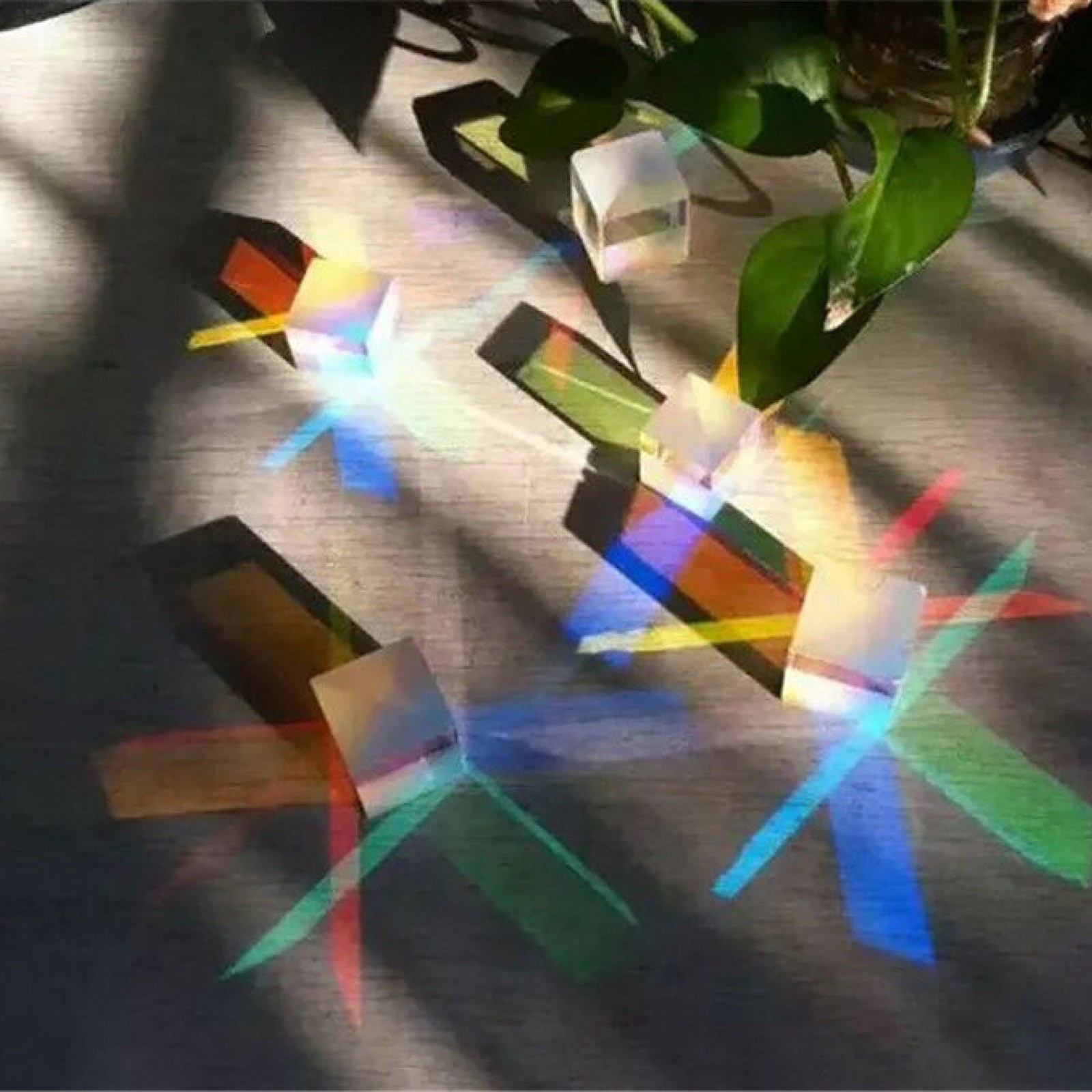 Optical Glass RGB Prism X-CUBE Physics Teach Educational Toy Light Cube For Deco