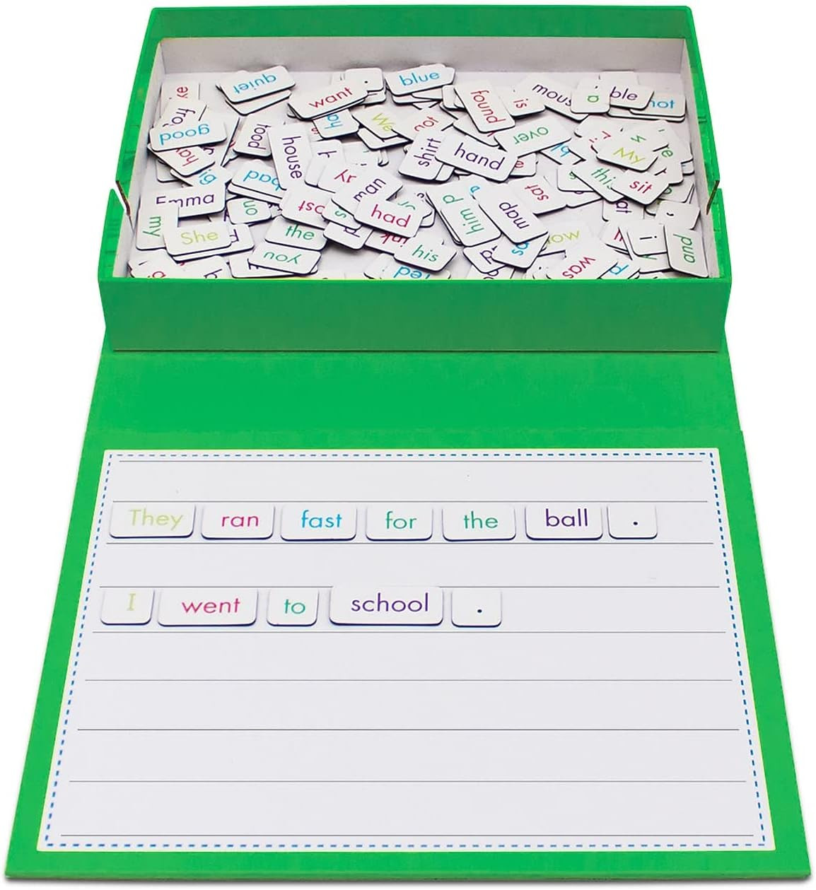 Rainbow Sentences, 160 Pieces, Cardboard, Magnetic