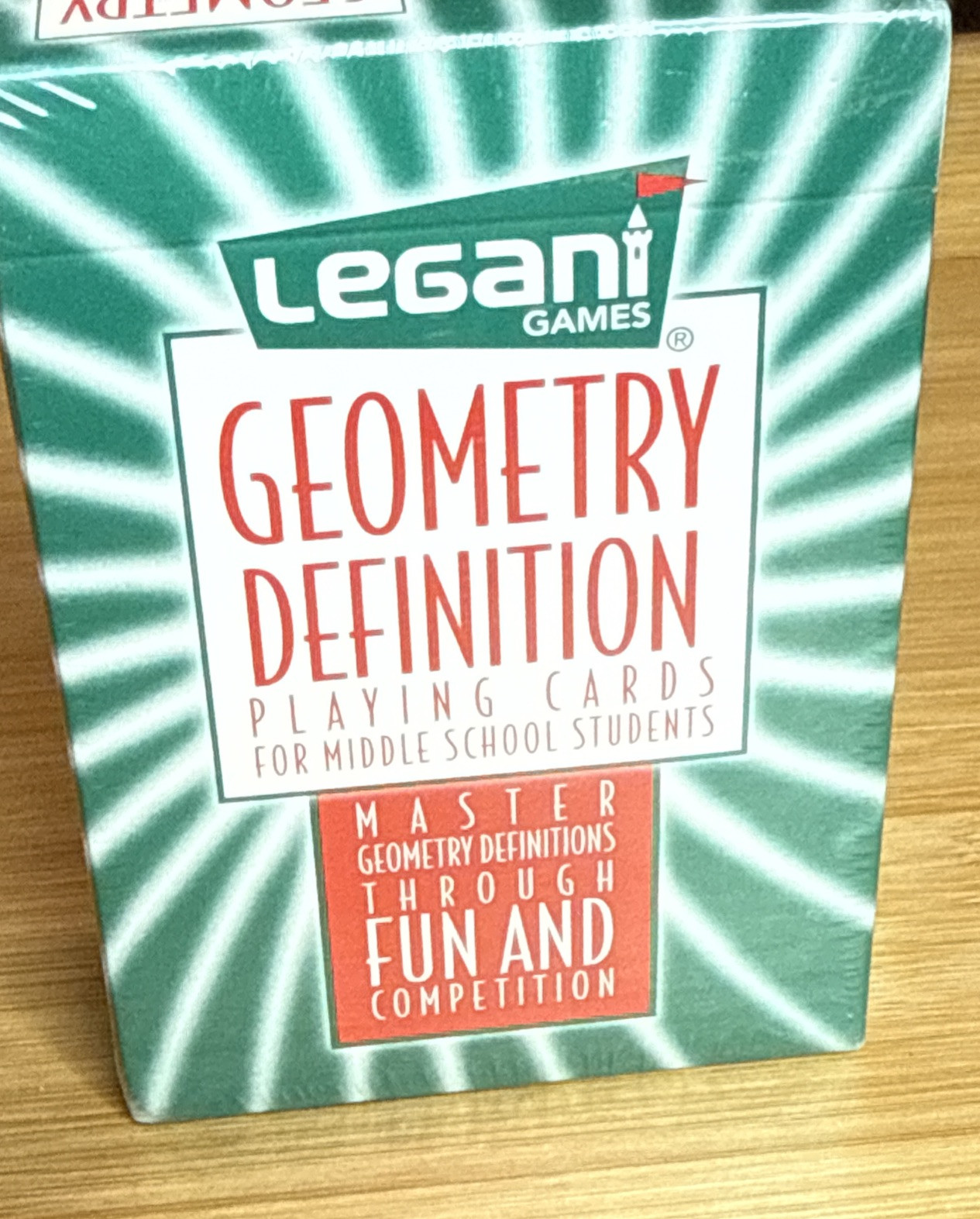 Legani Geometry Definition Playing Cards Master Definitions Middle School NEW