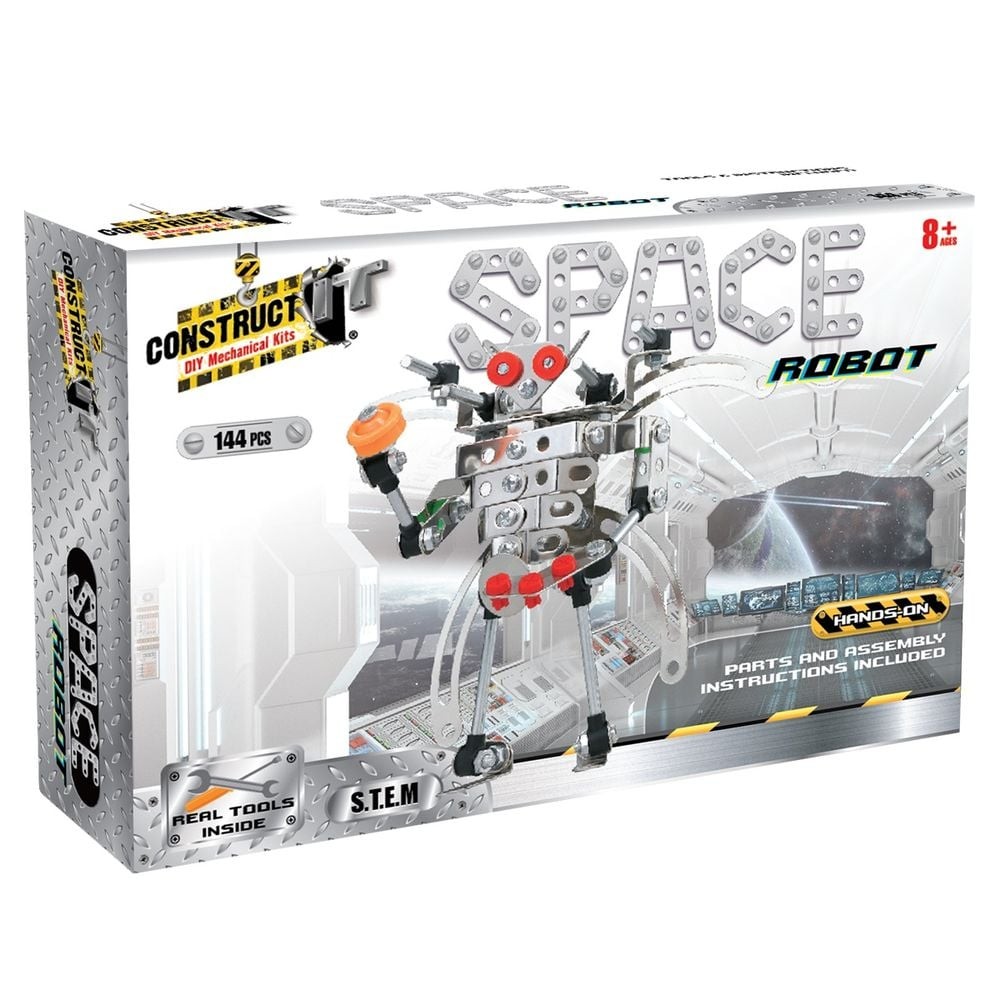 DIY Mechanical Kit – Space Robot, 144 Piece – Construct-It