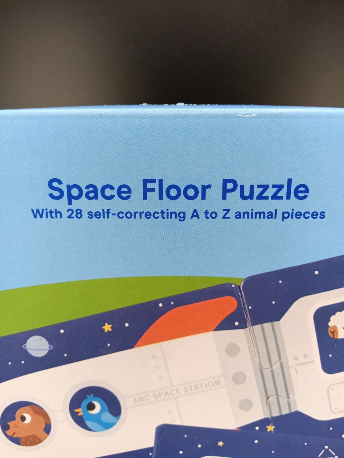 Gigglescape Space Floor Puzzle With Alphabet Animal Pieces